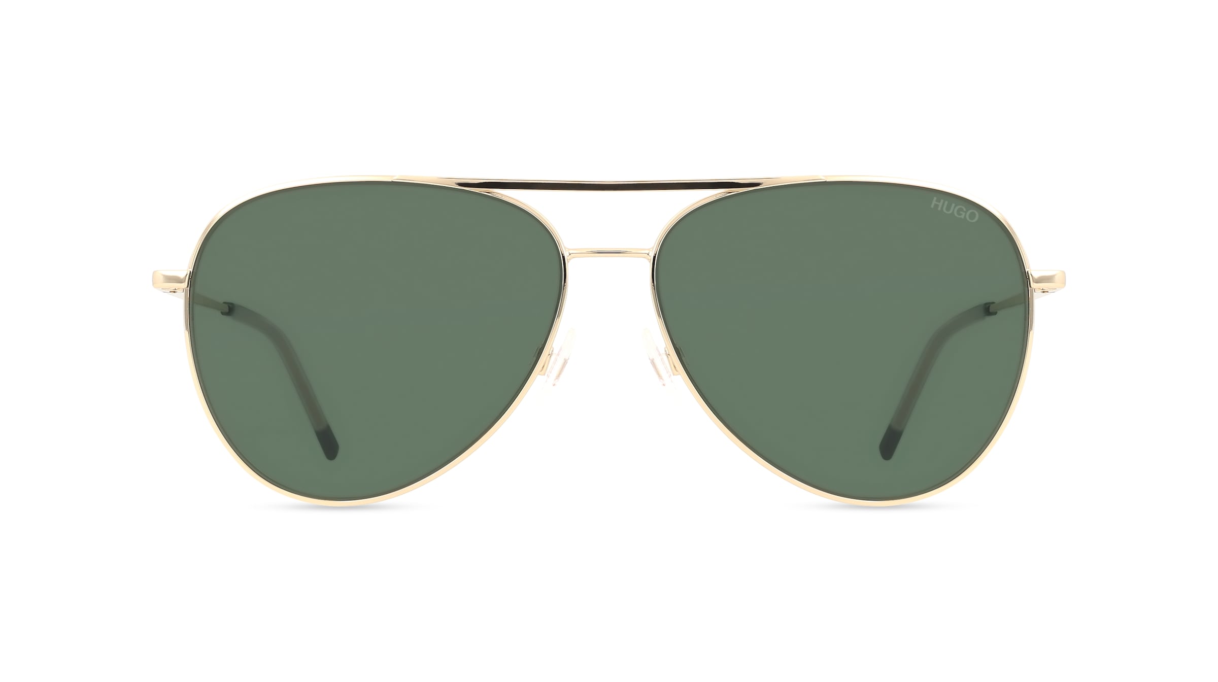 Hugo 207436 Herren-Sonnenbrille Vollrand Pilot Metall-Gestell, gold