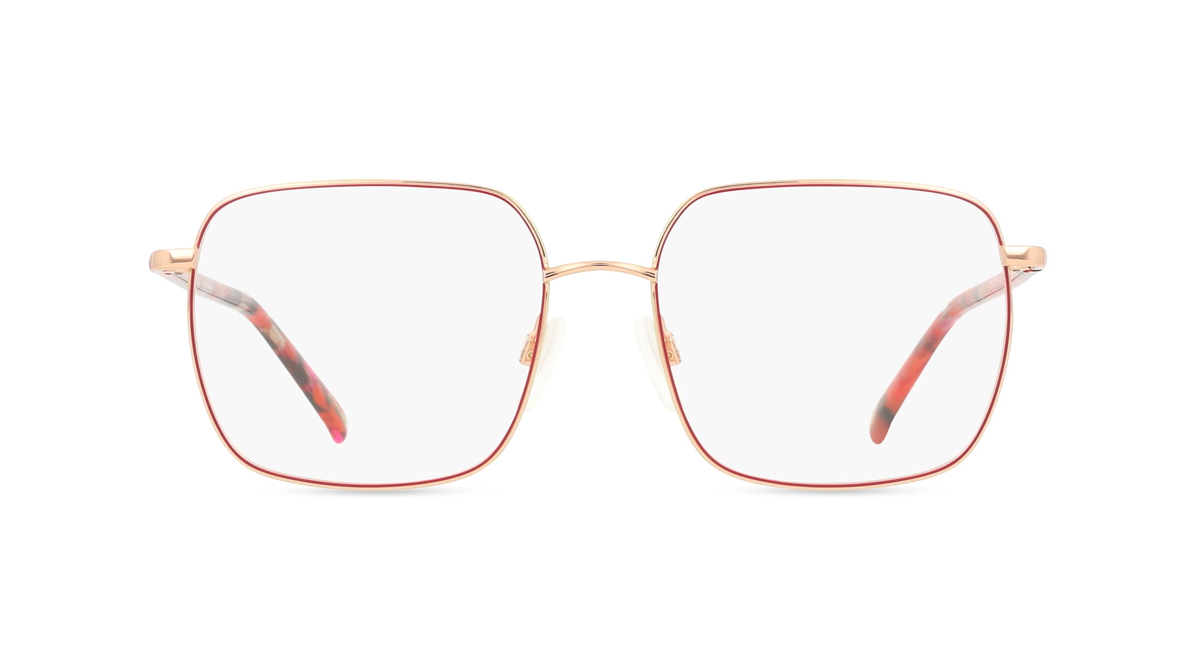 Morgan MO 3235 Damen-Brille inkl. Gläser Vollrand Eckig Edelstahl-Gestell 51mm/16mm/135mm, rot