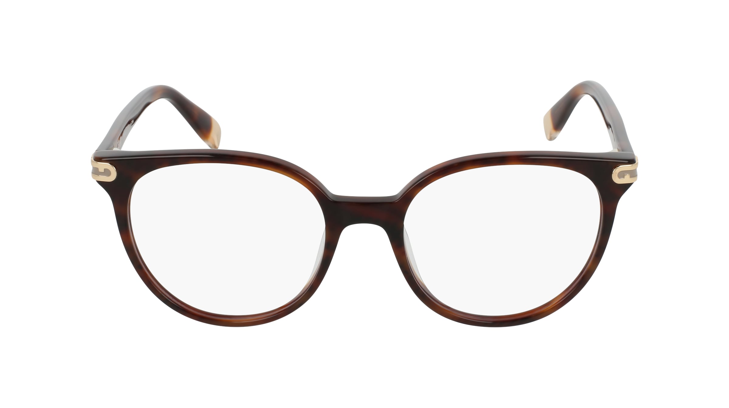 Furla VFUA97 Damen-Brille inkl. Gläser Vollrand Panto Kunststoff-Gestell 51/18/140, braun