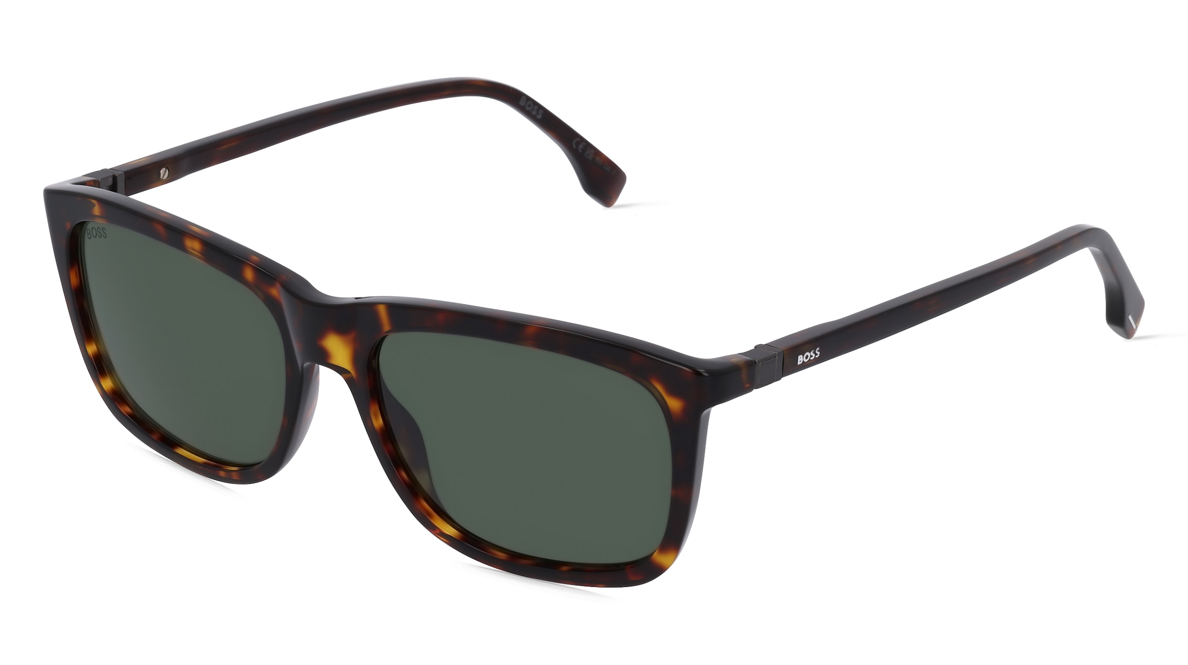 Boss 1489/S Herren-Sonnenbrille Vollrand Quadratisch Acetat-Gestell, Schwarz