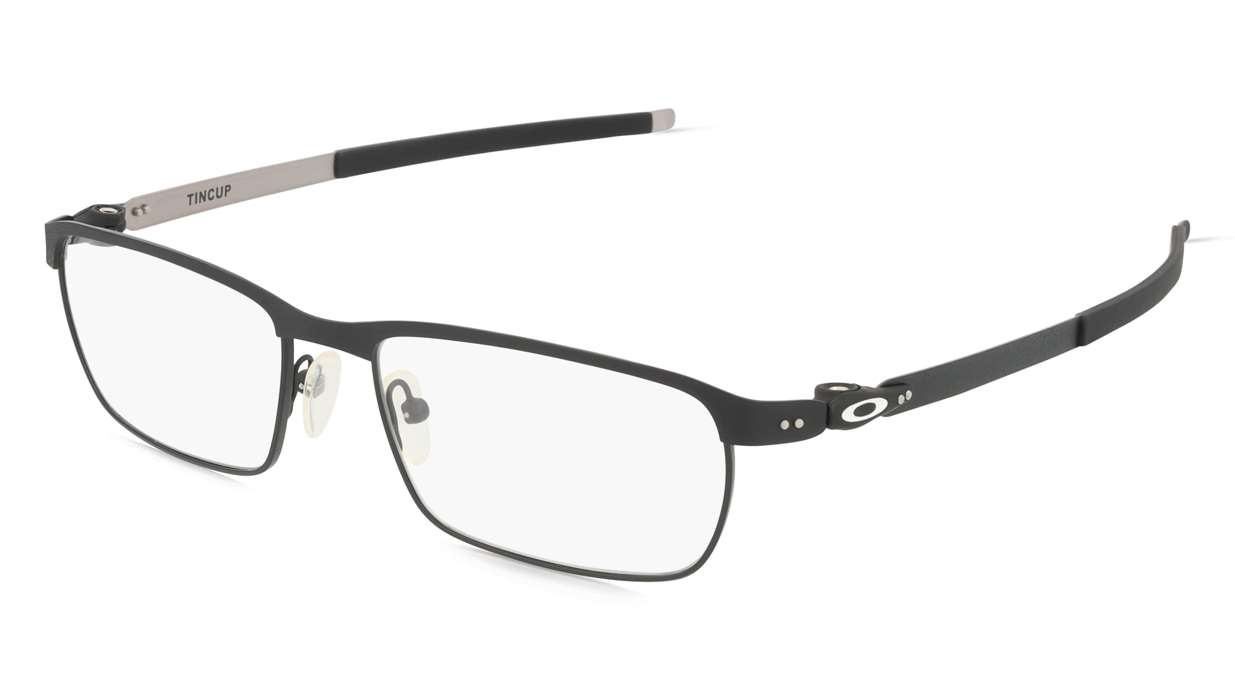 Oakley OX3184 Herren-Brille inkl. Gläser Vollrand Quadratisch Edelstahl-Gestell 54/17/135, Grau