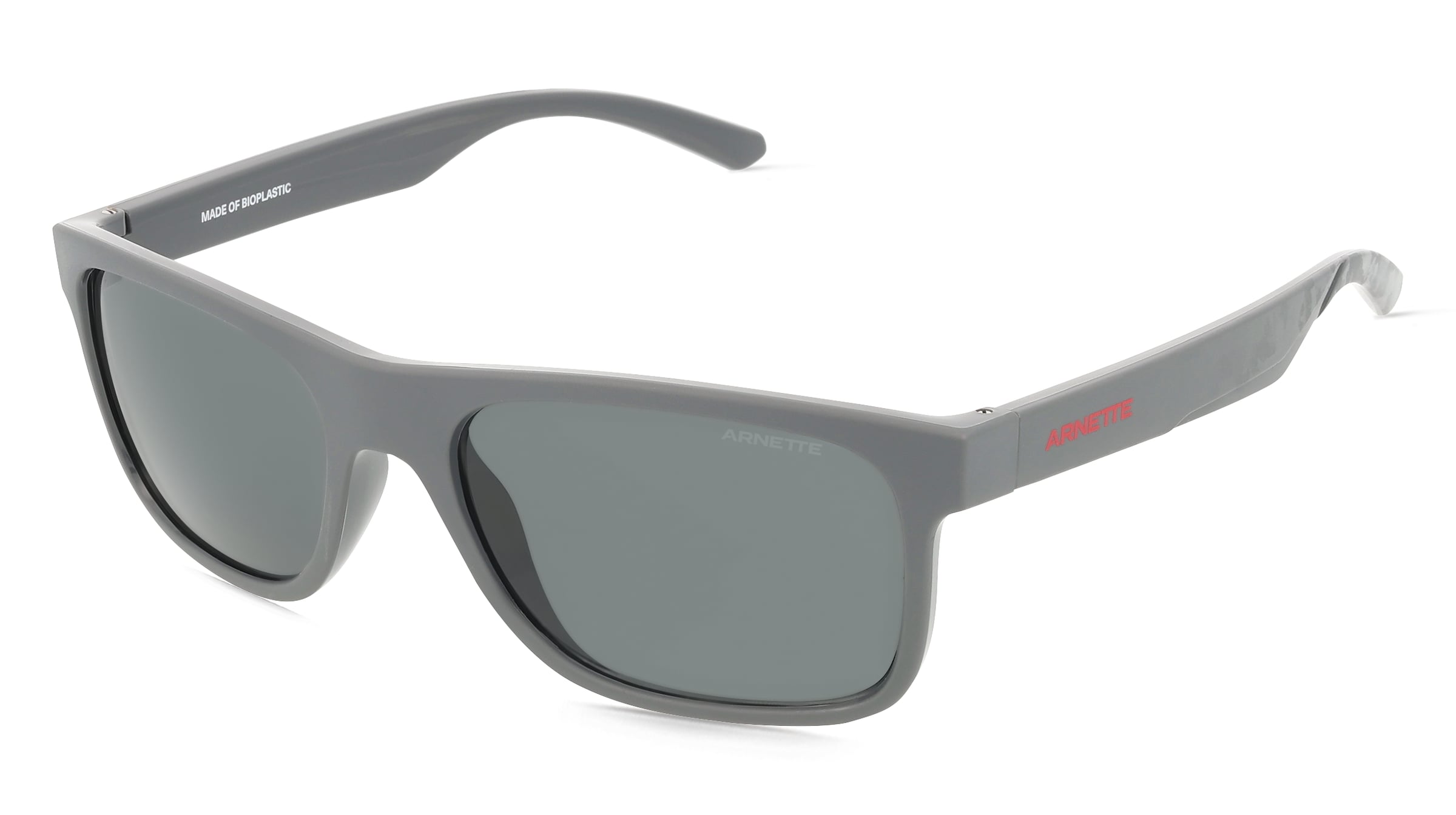 Arnette AN4341 Herren-Sonnenbrille Vollrand Quadratisch Kunststoff-Gestell, Grau