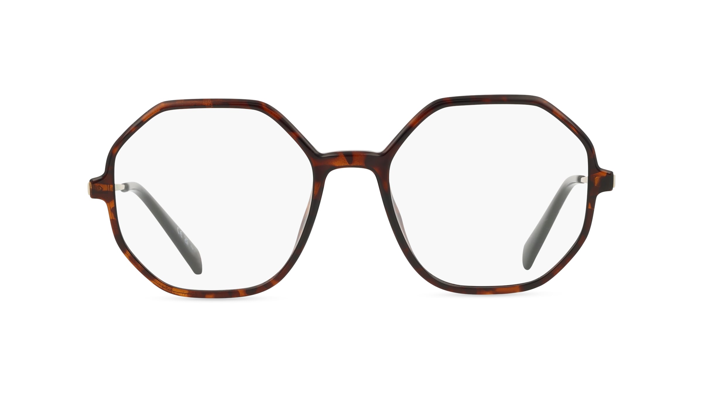 Levi's LV 1062 Damen-Brille inkl. Gläser Vollrand Achteckig Kunststoff-Gestell 52mm/18mm/140mm, braun