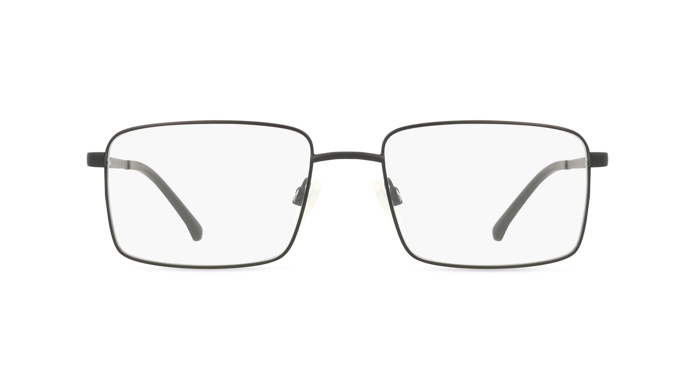 Fielmann MO 002 CL ANDREAS Herren-Brille inkl. Gläser Vollrand Quadratisch Edelstahl-Gestell 55/19/145, Schwarz