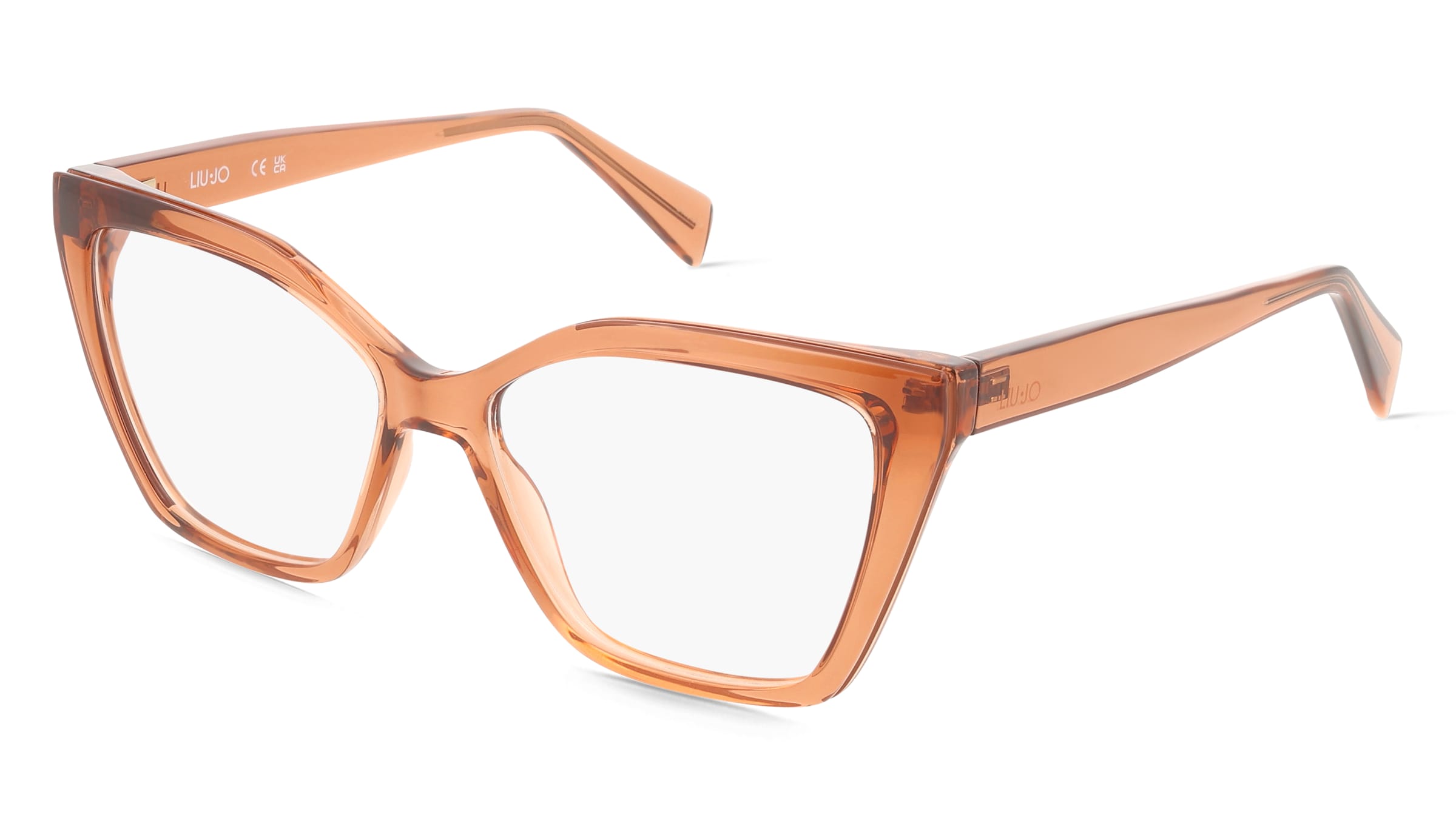 Liu Jo LJ2822 Damen-Brille inkl. Gläser Vollrand Butterfly Acetat-Gestell 54/15/140, Braun