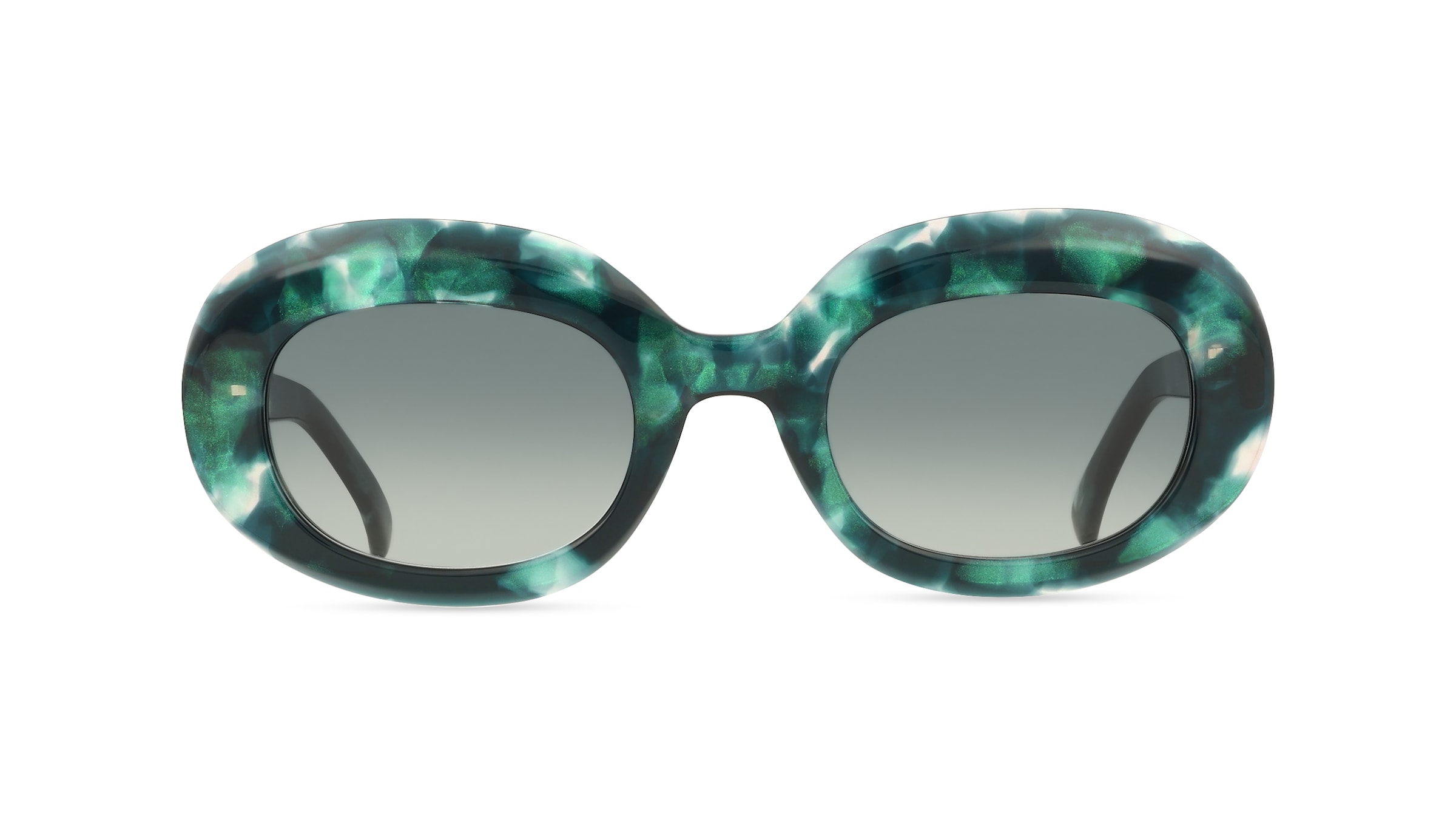 Fielmann MC 650 SUN FA LUCIA Damen-Sonnenbrille Vollrand Oval Acetat Extrudiert-Gestell, Grün