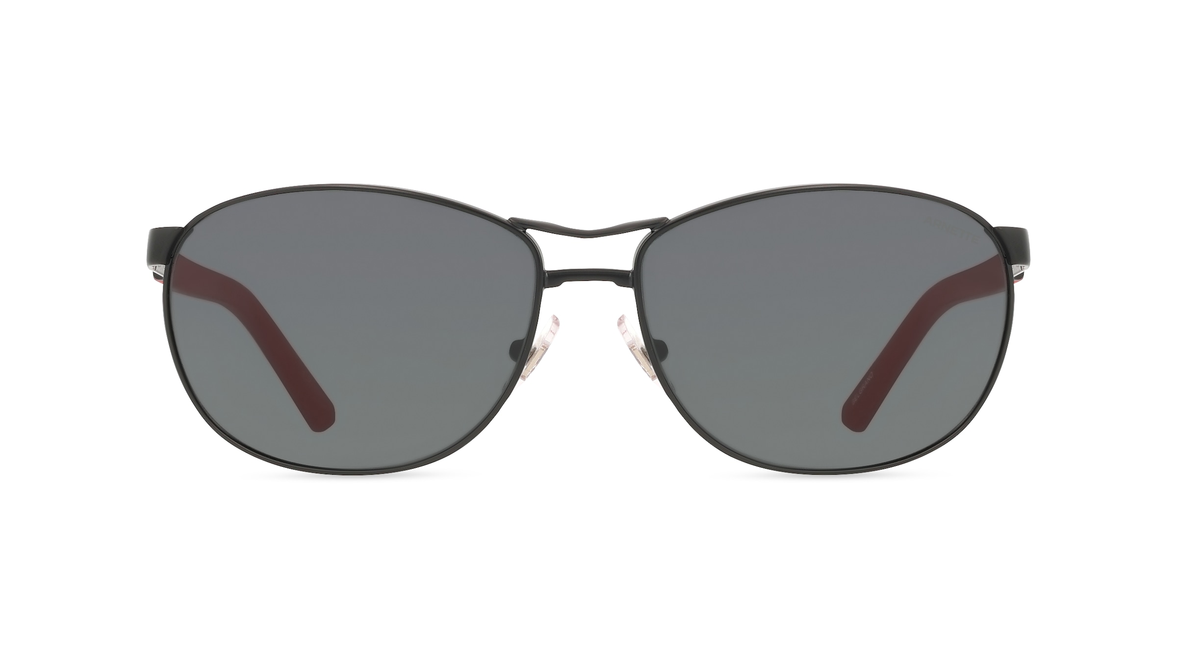 Arnette 0AN3090 BELGRANO Herren-Sonnenbrille Vollrand Oval Metall-Gestell, schwarz