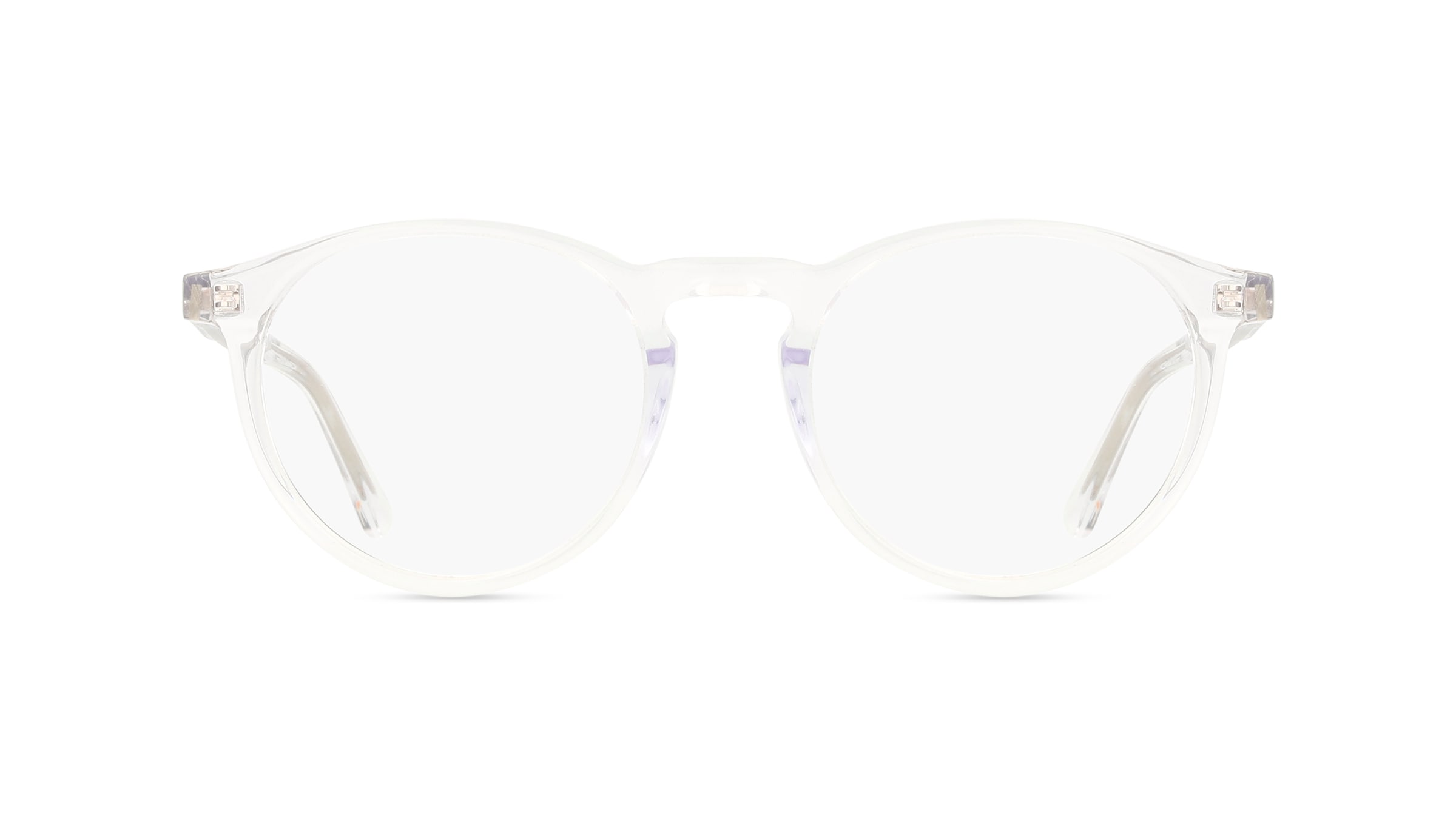 Calvin Klein CK25518 Unisex-Brille inkl. Gläser Vollrand Panto Acetat-Gestell 50/20/145, Transparent