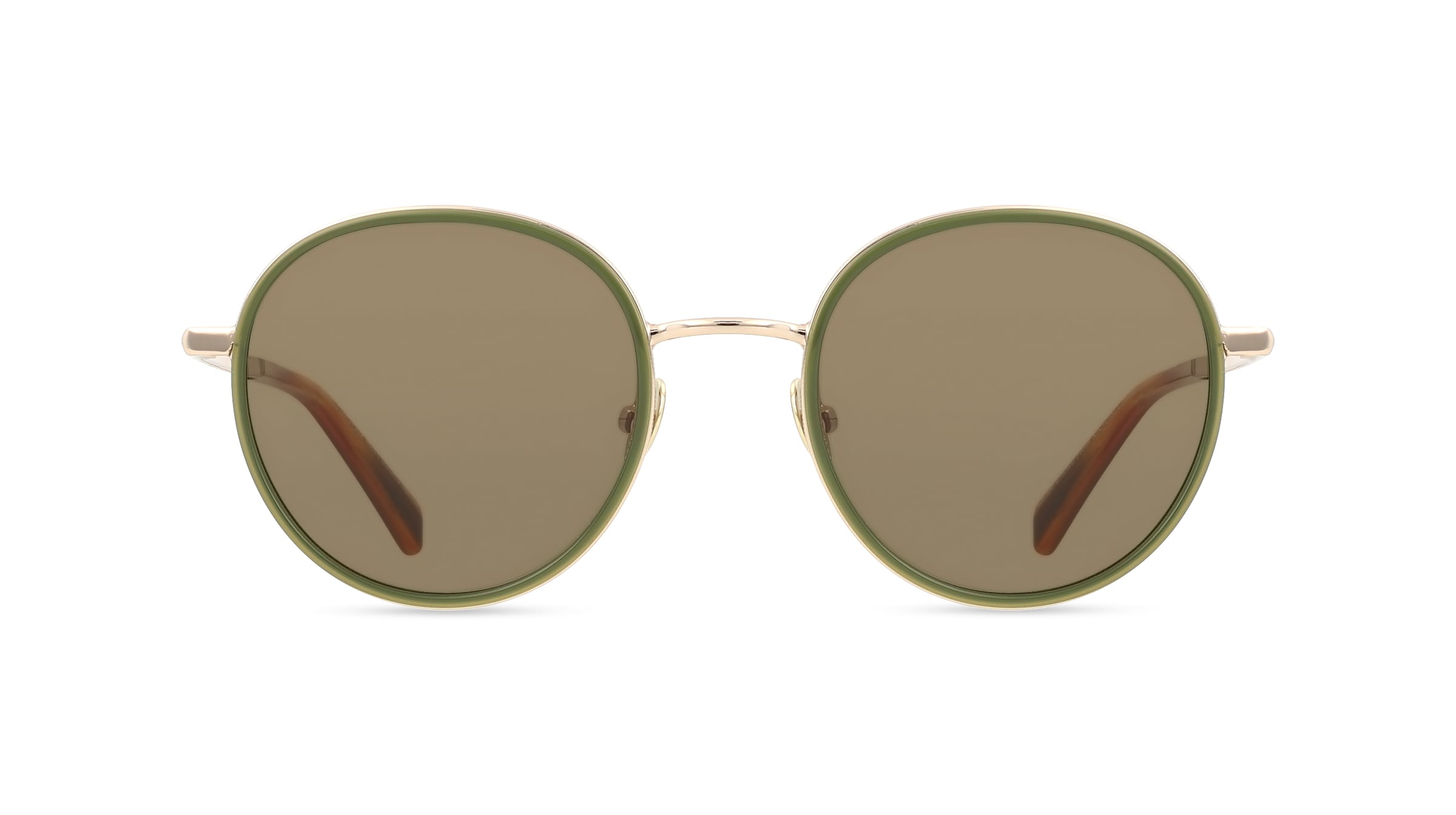 Scotch & Soda SS6025 Herren-Sonnenbrille Vollrand Rund Metall-Gestell, grün