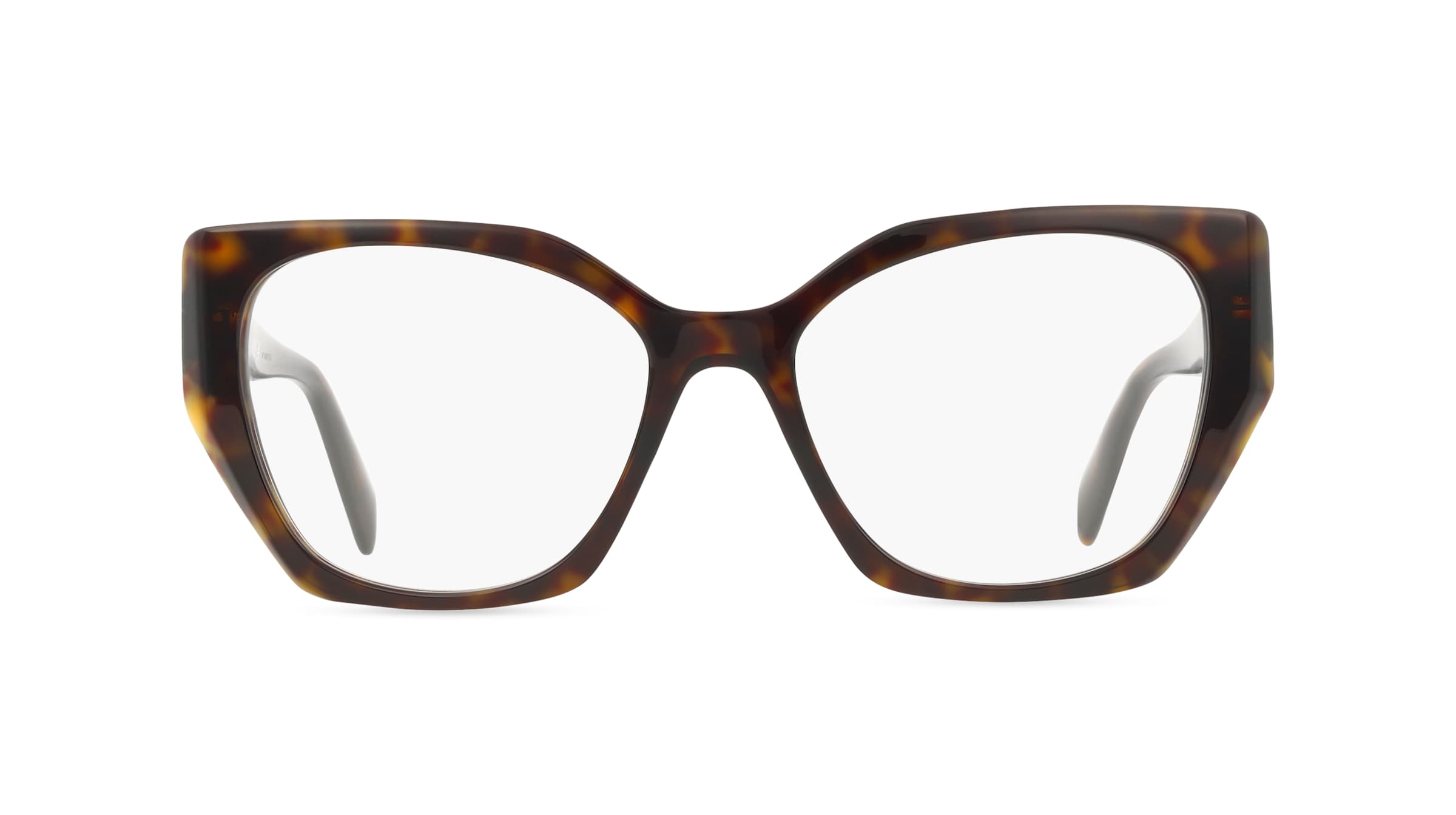 Prada PR18WV Damen-Brille inkl. Gläser Vollrand Eckig Acetat-Gestell 54mm/17mm/145mm, braun