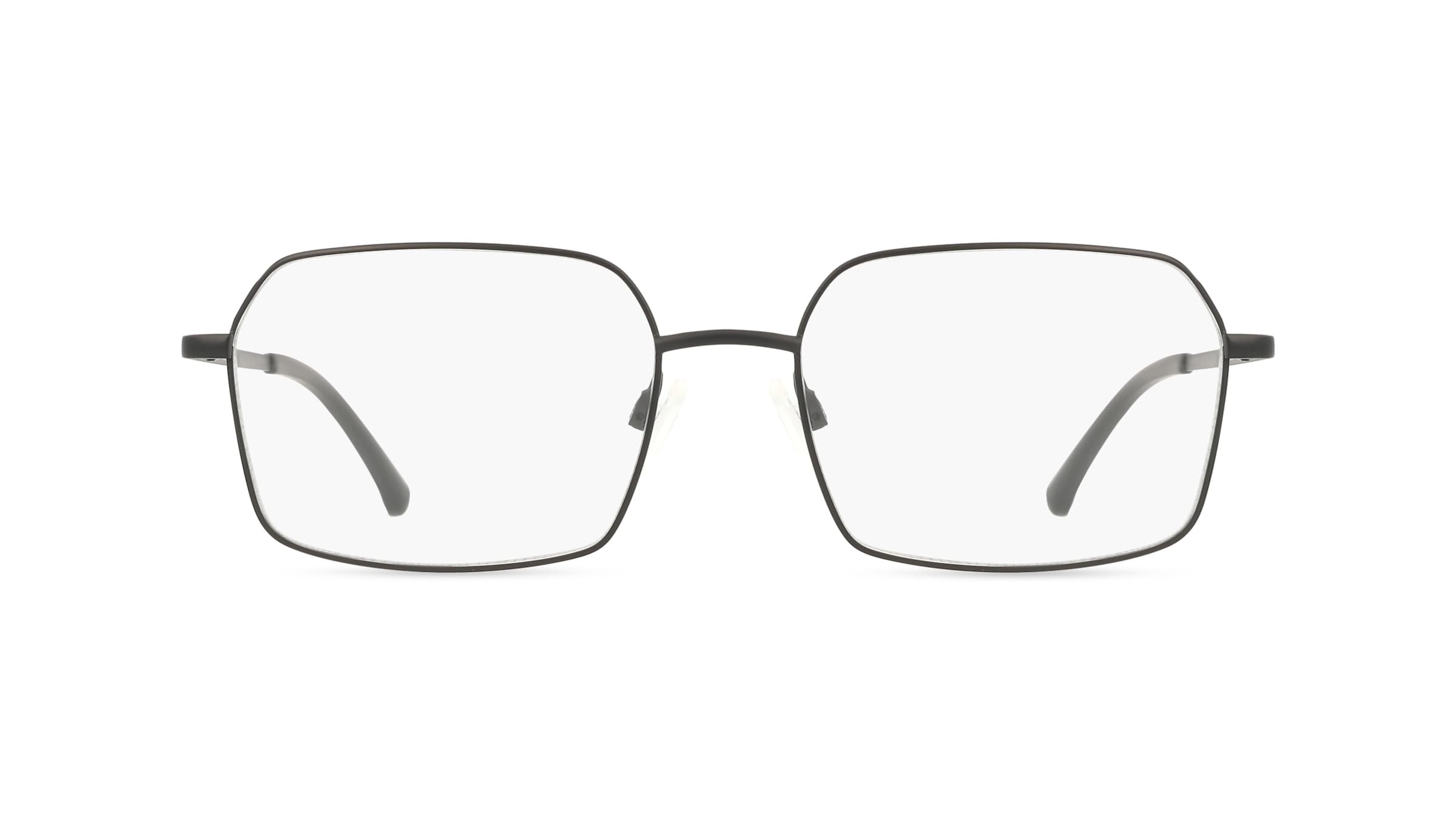 Fielmann MO 001 CL MATTHIAS Herren-Brille inkl. Gläser Vollrand Eckig Edelstahl-Gestell 54/18/145, Schwarz