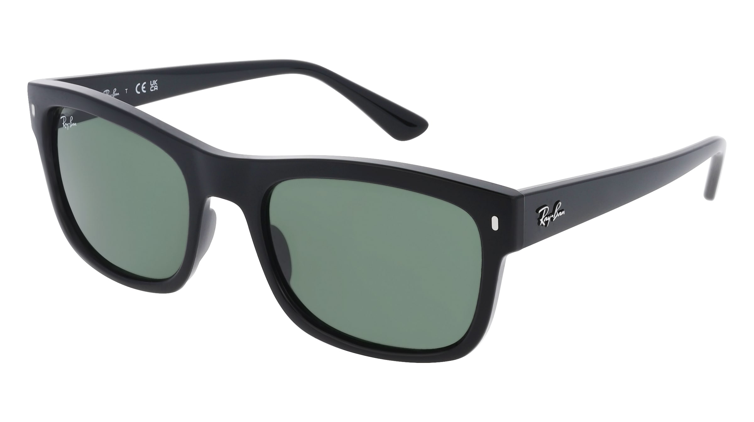 Ray-Ban RB4428 Unisex-Sonnenbrille Vollrand Quadratisch Propionat-Gestell, Schwarz