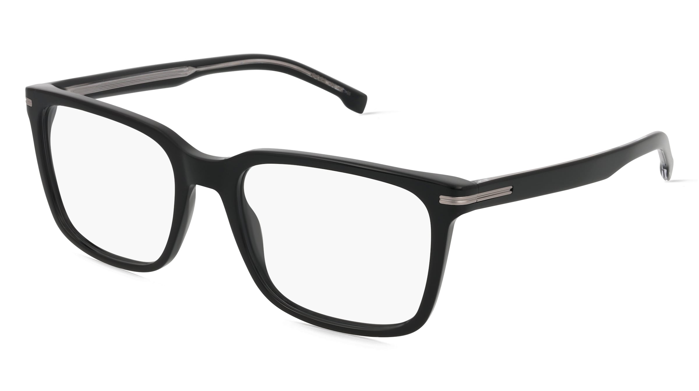 Boss 1602 Herren-Brille inkl. Gläser Vollrand Quadratisch Acetat-Gestell 55/19/145, Schwarz