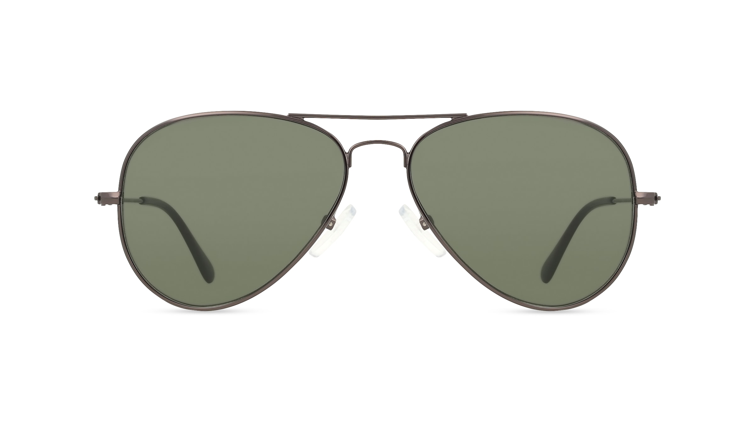 Fielmann BD 277 SUN CL Unisex-Sonnenbrille Vollrand Pilot Edelstahl-Gestell, grau