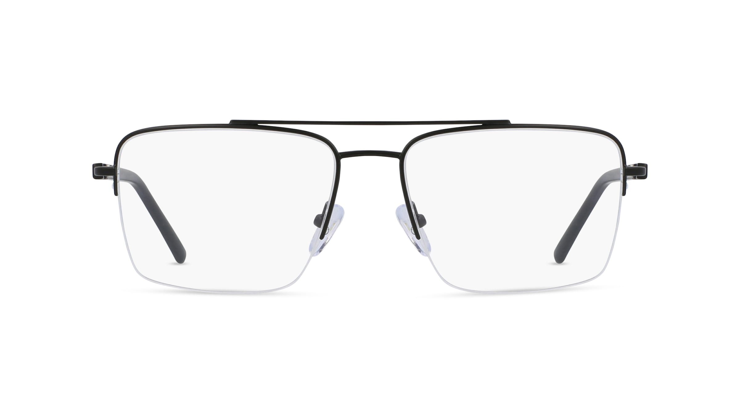 Fielmann BD 498 CL Herren-Brille inkl. Gläser Nylor Eckig Edelstahl-Gestell 55mm/17mm/140mm, schwarz