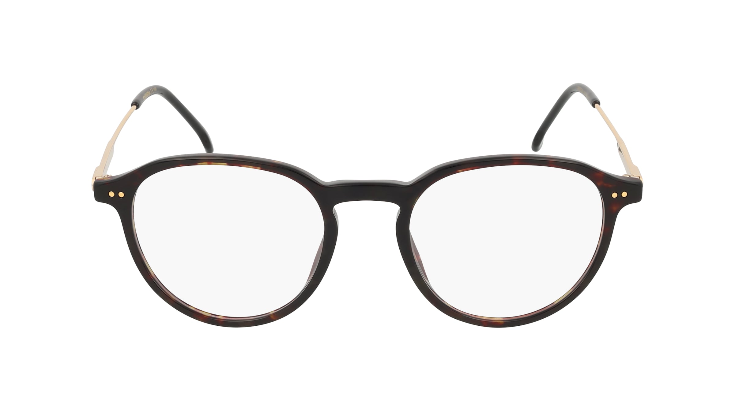 Carrera 1119 Unisex-Brille inkl. Gläser Vollrand Rund Acetat-Gestell 49mm/20mm/145mm, braun