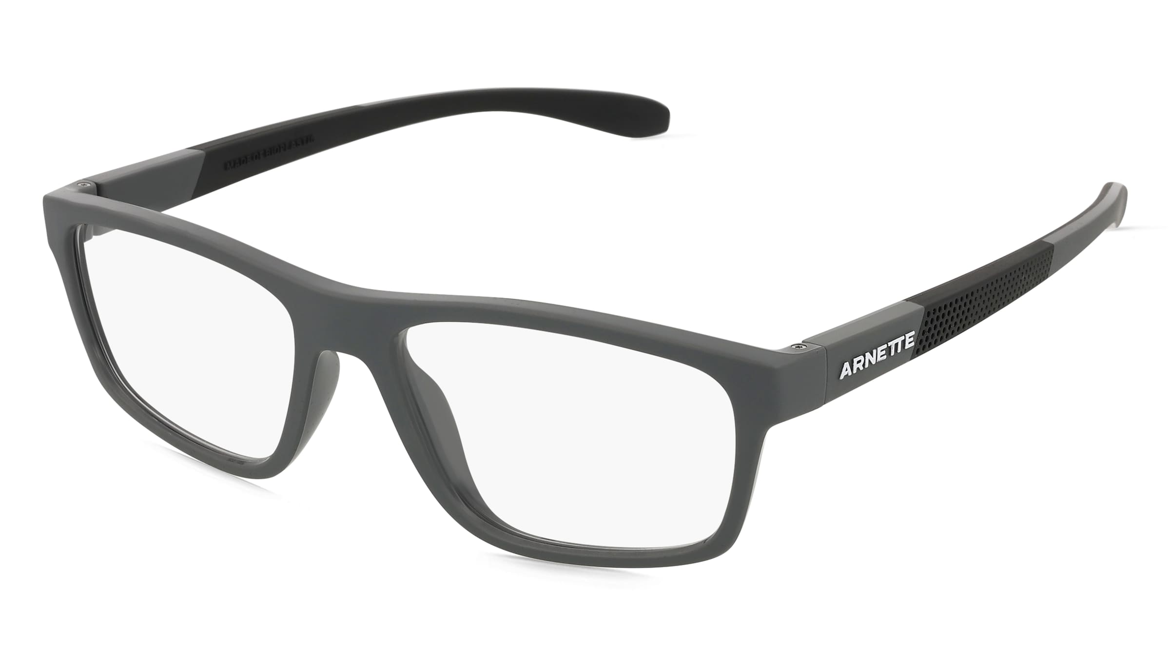 Arnette 0AN7246U LAFLOR Herren-Brille inkl. Gläser Vollrand Quadratisch Kunststoff-Gestell 54/17/140, Grau