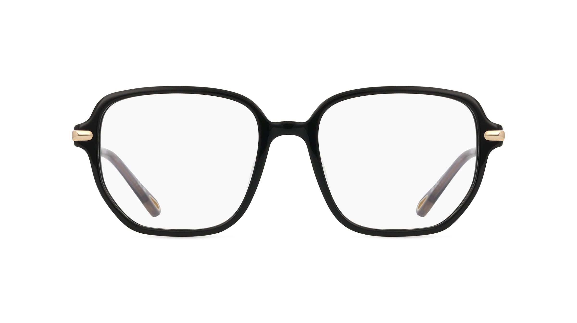 Chloé CH0218OA Damen-Brille inkl. Gläser Vollrand Eckig Recycled Acetat-Gestell 55mm/18mm/145mm, schwarz