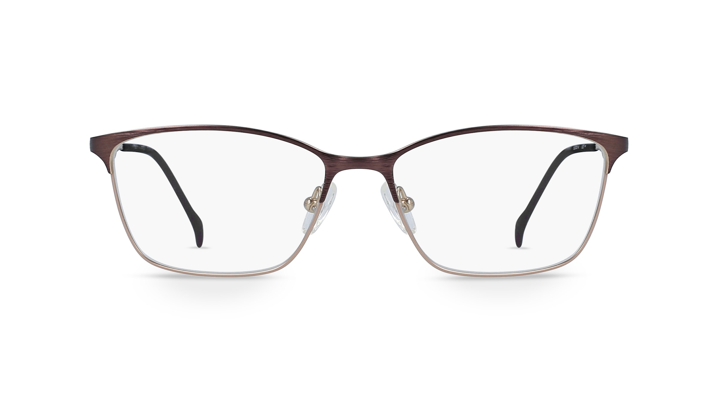 Fielmann COMFORT 085 FLEX CL Damen-Brille inkl. Gläser Vollrand Butterfly Titan-Gestell 52mm/14mm/130mm, braun