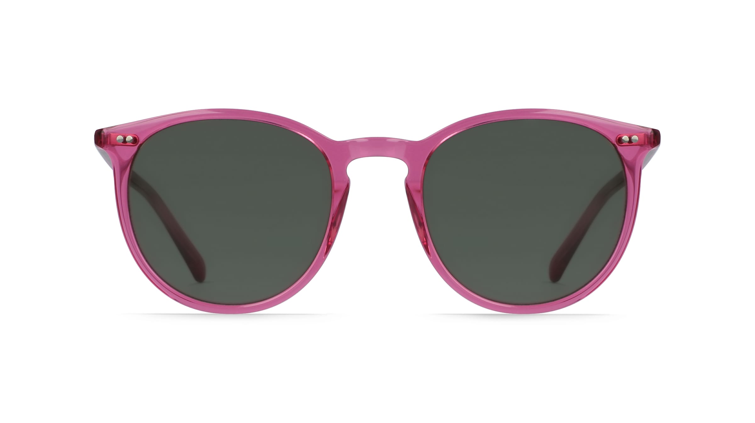 Fielmann Q 065 SUN CL Unisex-Sonnenbrille Vollrand Panto Acetat-Gestell, pink