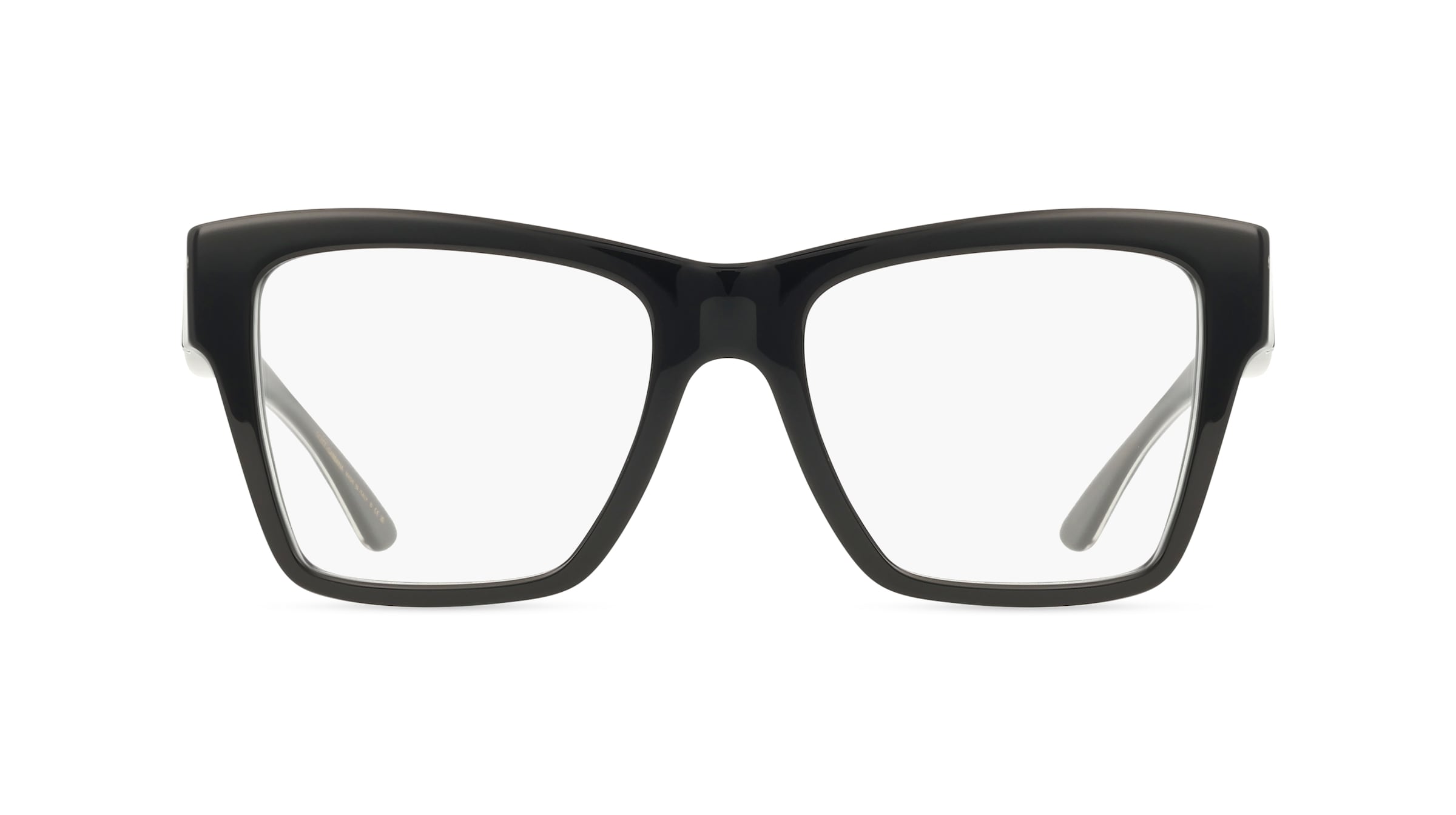 Dolce&amp;Gabbana DG3411 Damen-Brille inkl. Gläser Vollrand Quadratisch Acetat-Gestell 54/18/145, Schwarz