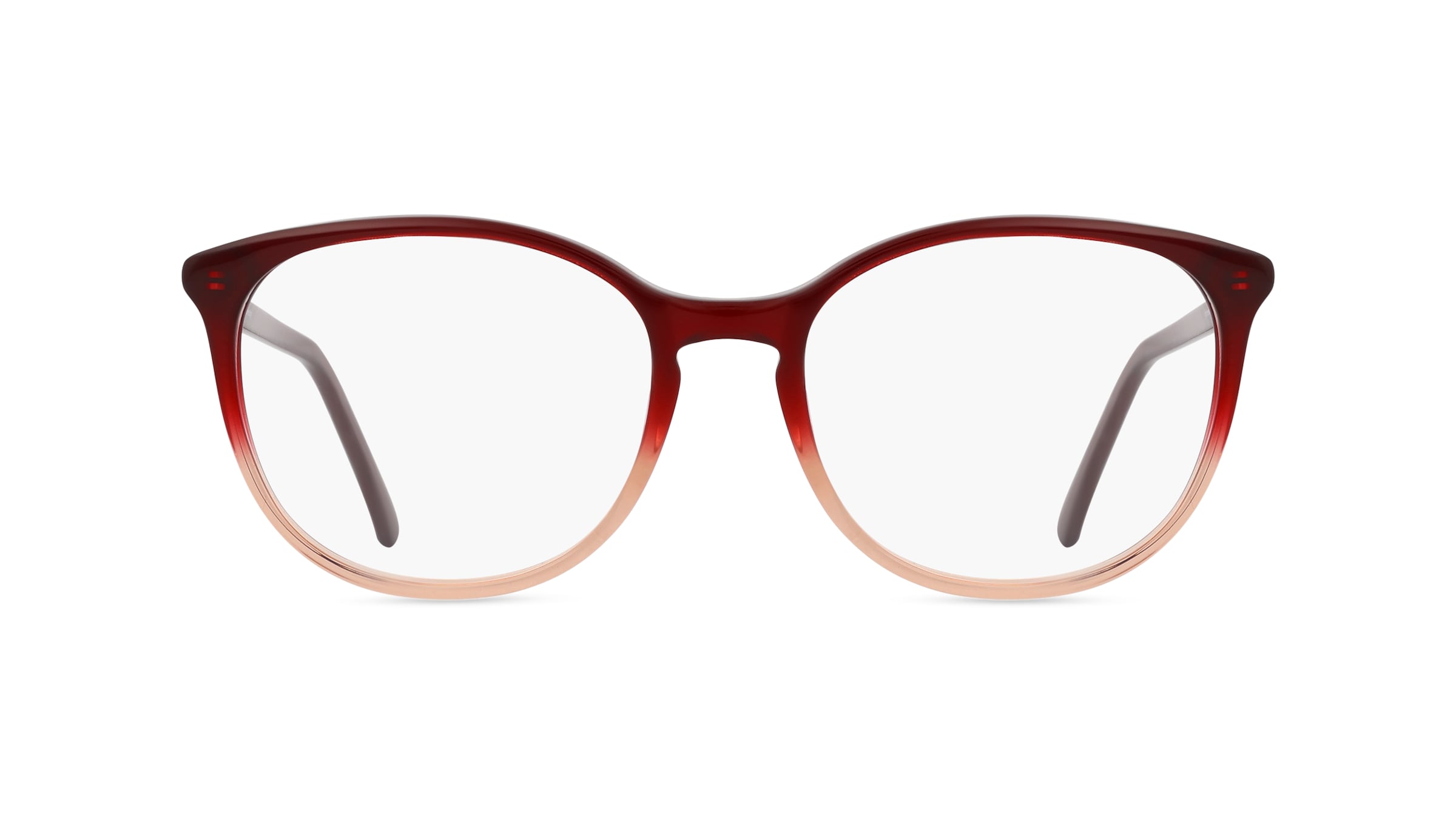 Fielmann JIL 007 RN Damen-Brille inkl. Gläser Vollrand Oval Acetat-Gestell 52mm/18mm/140mm, rot