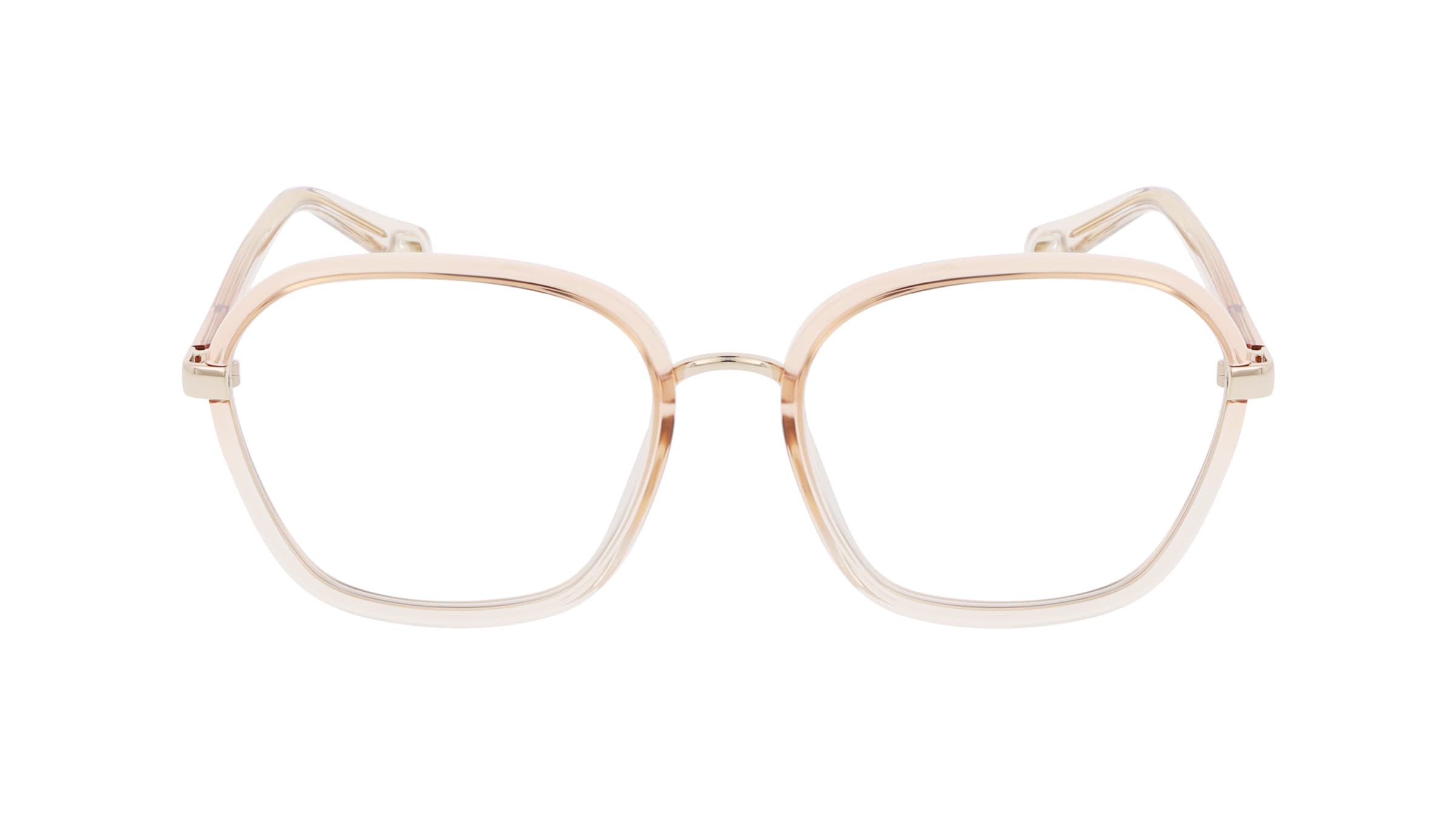 Chloé CH0309O Damen-Brille inkl. Gläser Vollrand Eckig Kunststoff-Gestell 54/18/140, orange