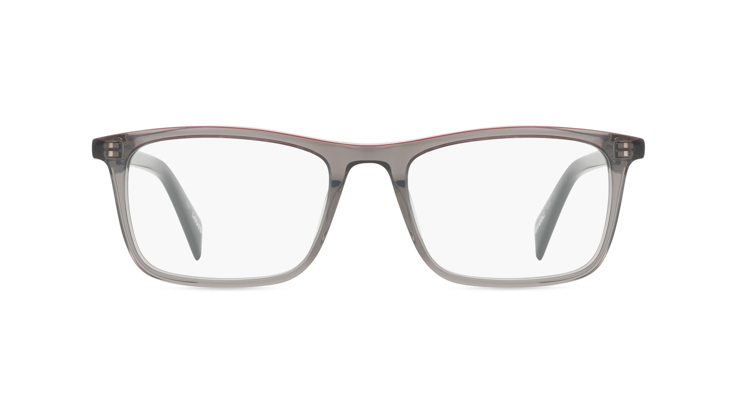 Levi's LV1004 Herren-Brille inkl. Gläser Vollrand Eckig Kunststoff-Gestell 51mm/17mm/145mm, grau