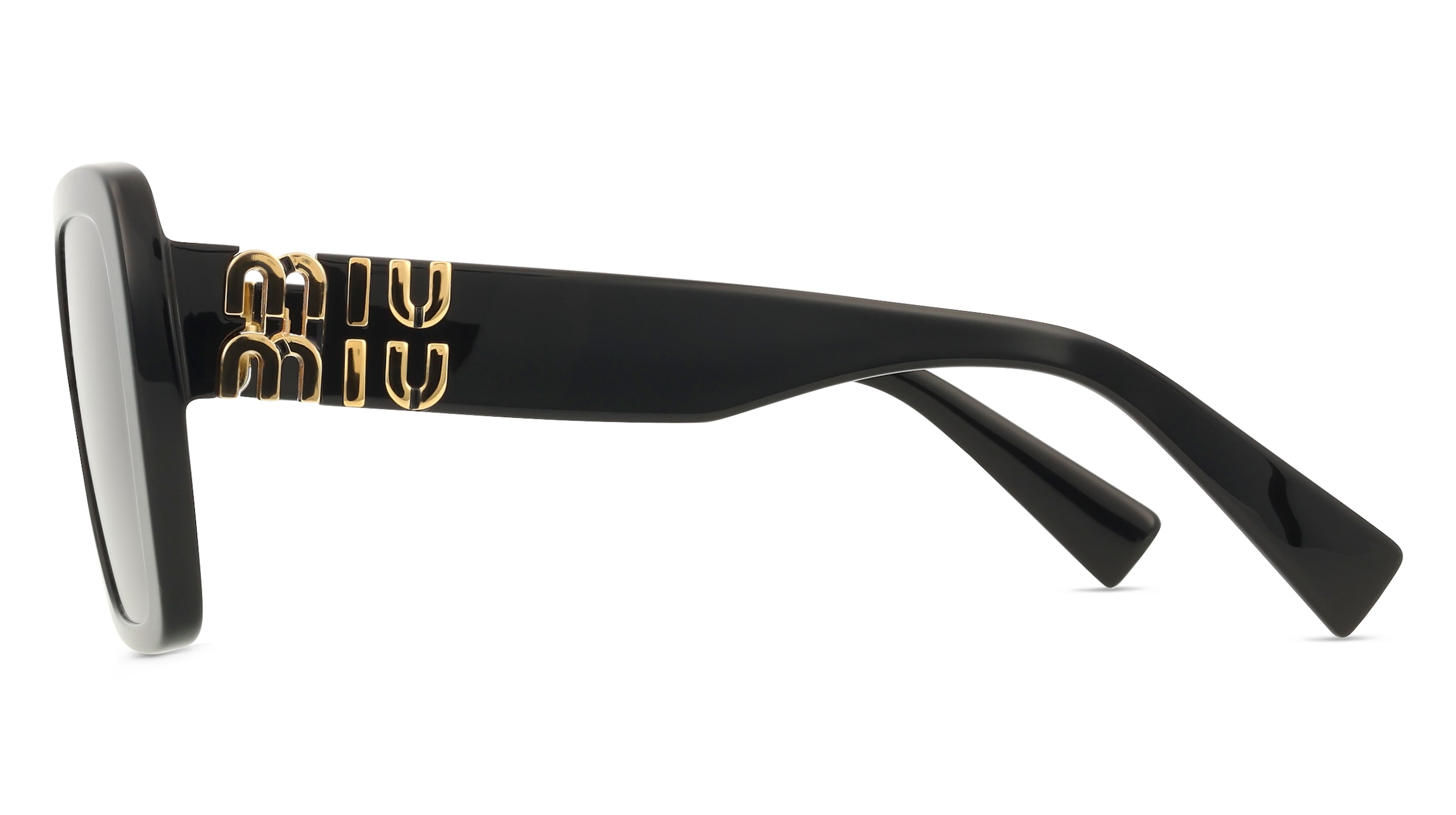 Thumbnail - Miu Miu MU10YS Damen-Sonnenbrille Vollrand Quadratisch Acetat-Gestell, schwarz