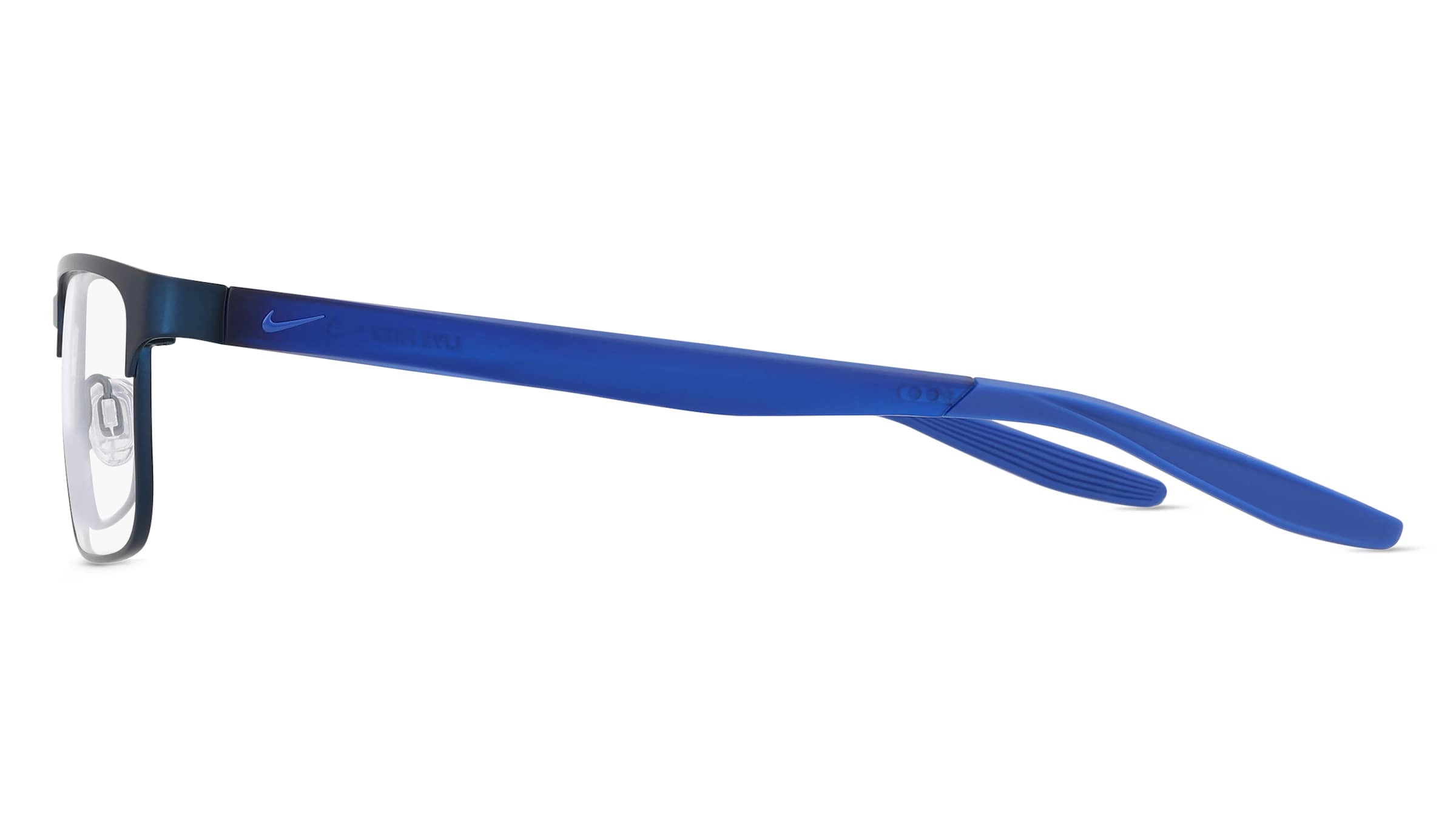 Thumbnail - Nike 8130 Unisex-Brille inkl. Gläser Vollrand Quadratisch Metall-Gestell 56/16/140, blau