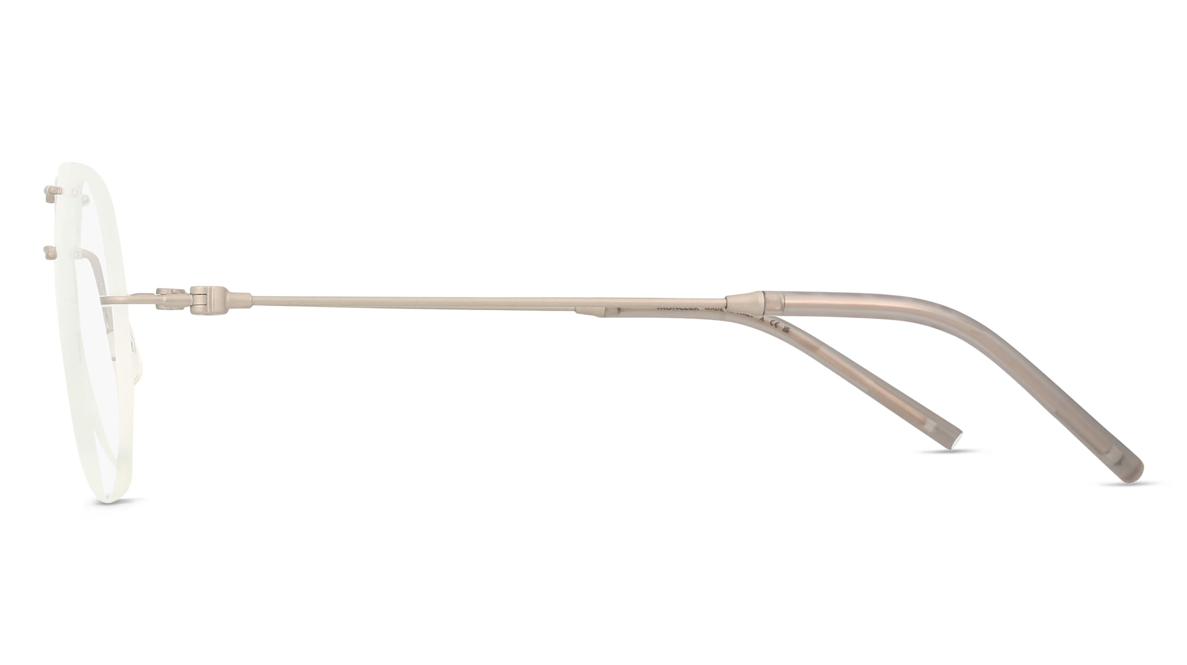 Thumbnail - Moncler ME1003 Unisex-Brille inkl. Gläser Randlos Geometrisch Edelstahl-Gestell 55/18/140, grau