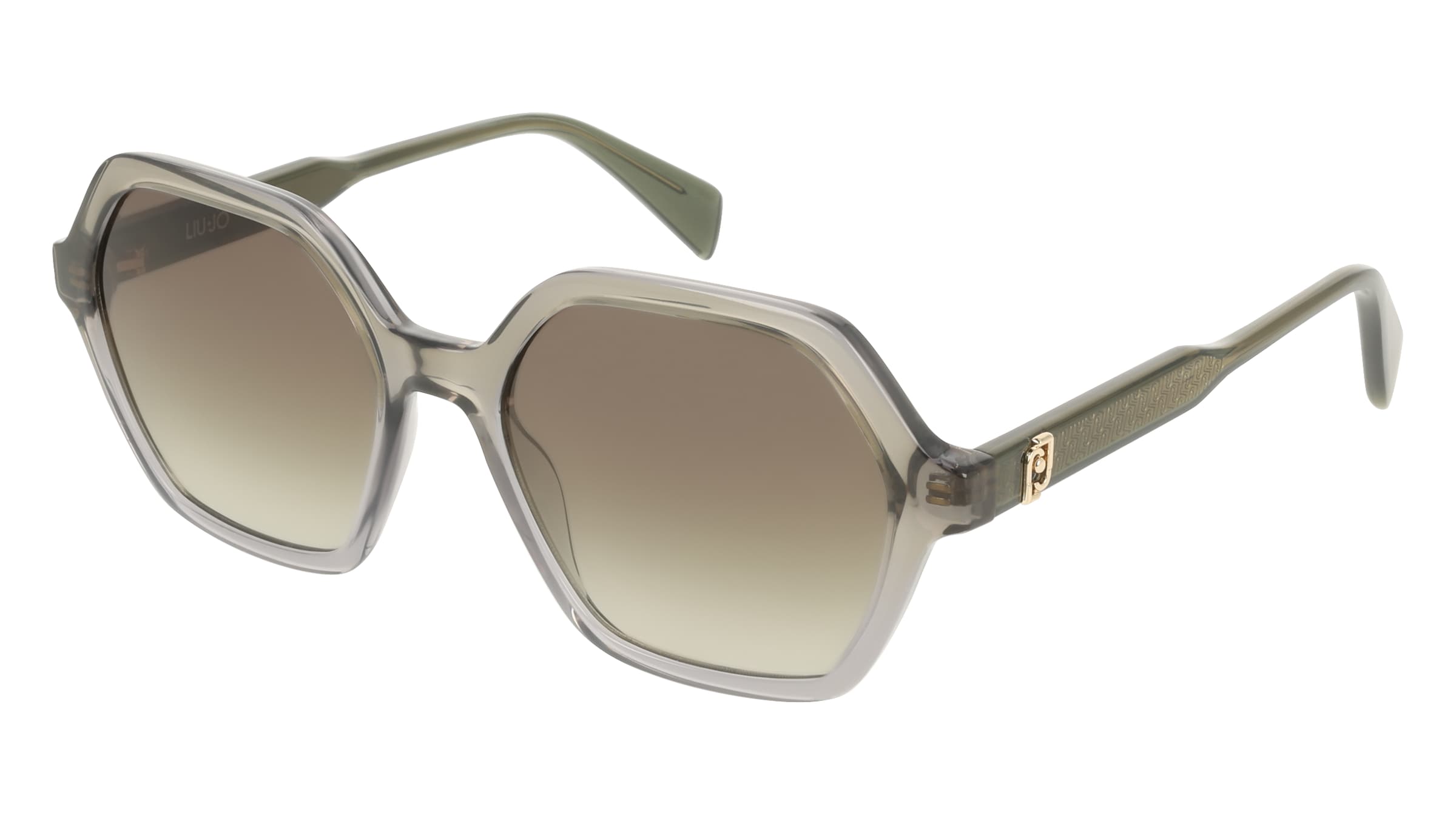 Liu Jo LJ823S Damen-Sonnenbrille Vollrand Eckig Kunststoff-Gestell, Grün