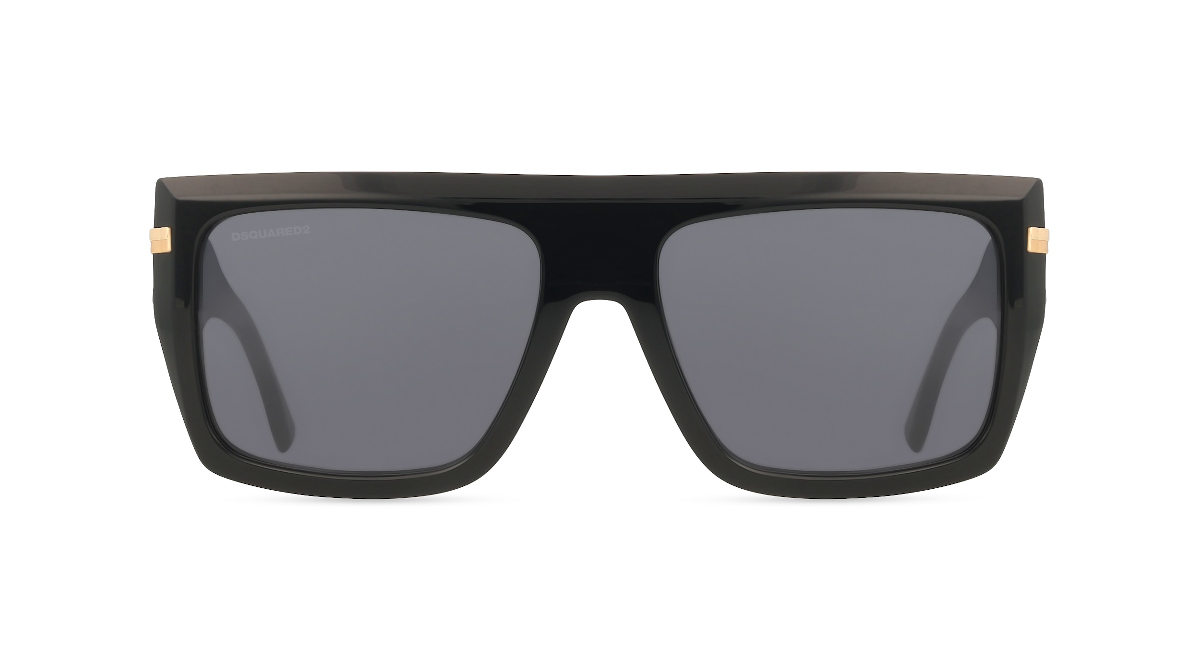 Dsquared2 D2 0177/S Herren-Sonnenbrille Vollrand Eckig Acetat-Gestell, schwarz