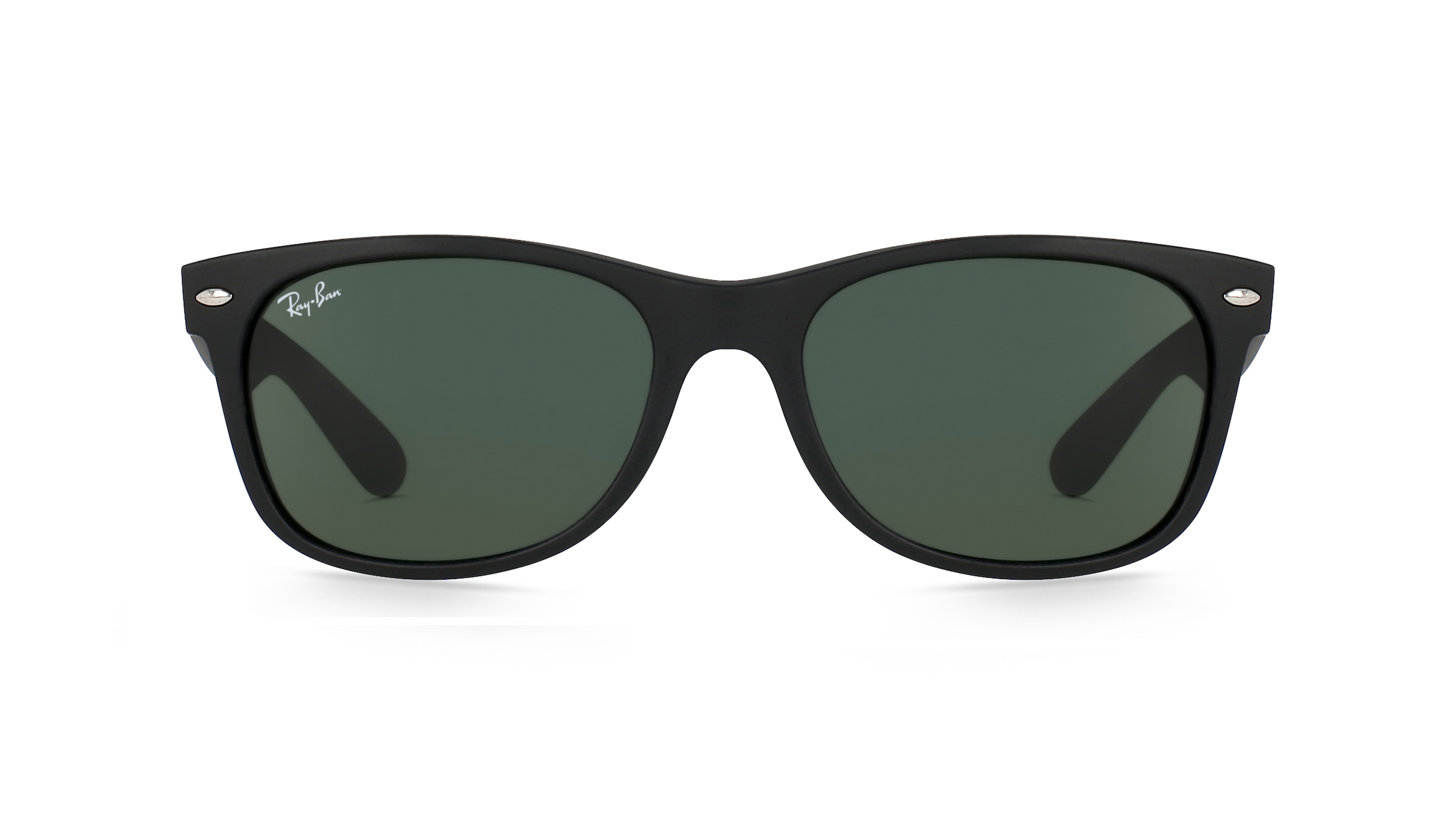 Ray-Ban RB 2132 NEW WAYFARER Unisex-Sonnenbrille Vollrand Eckig Kunststoff-Gestell, schwarz