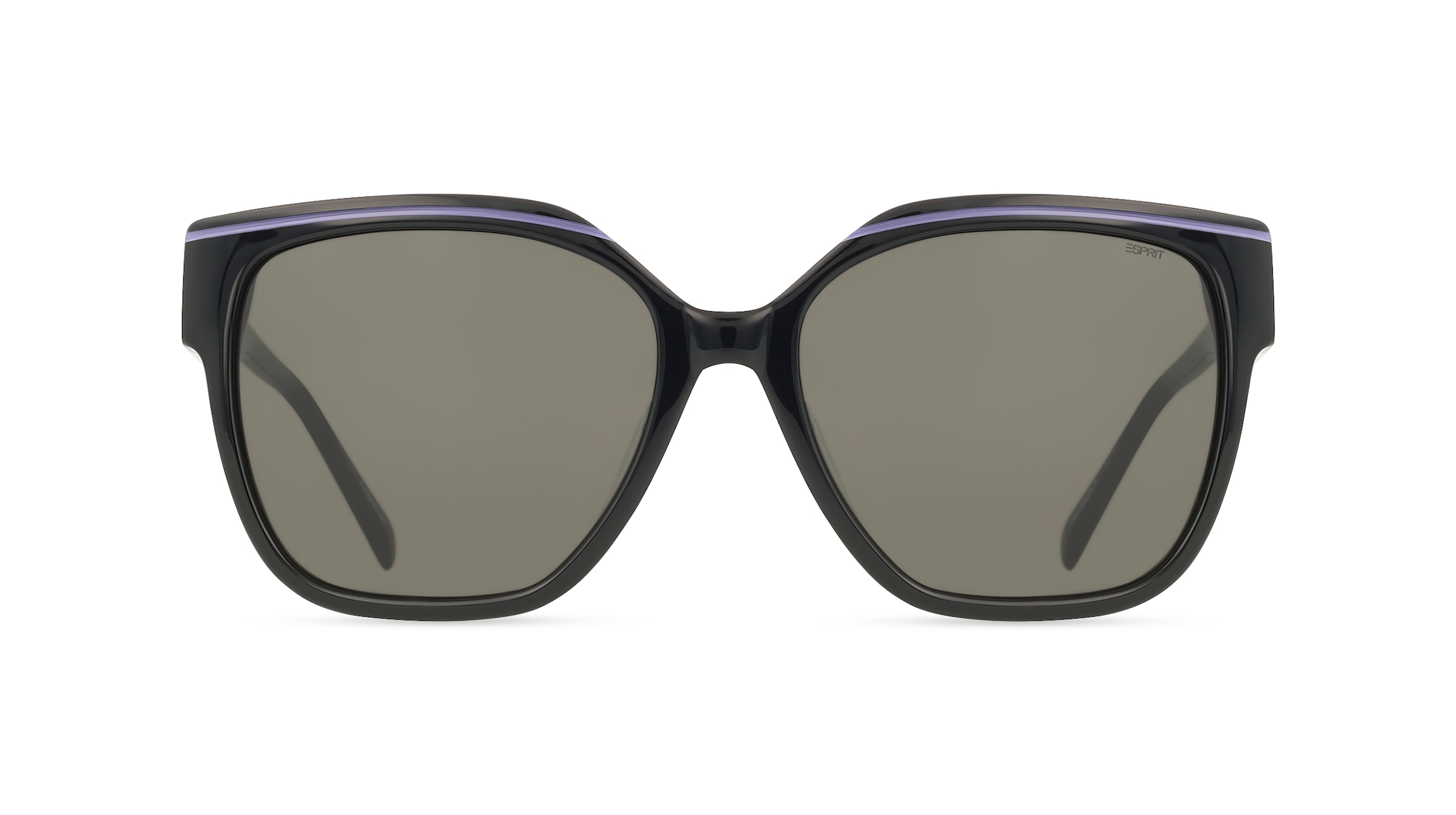 Esprit ET40124 Damen-Sonnenbrille Vollrand Quadratisch Acetat-Gestell, schwarz