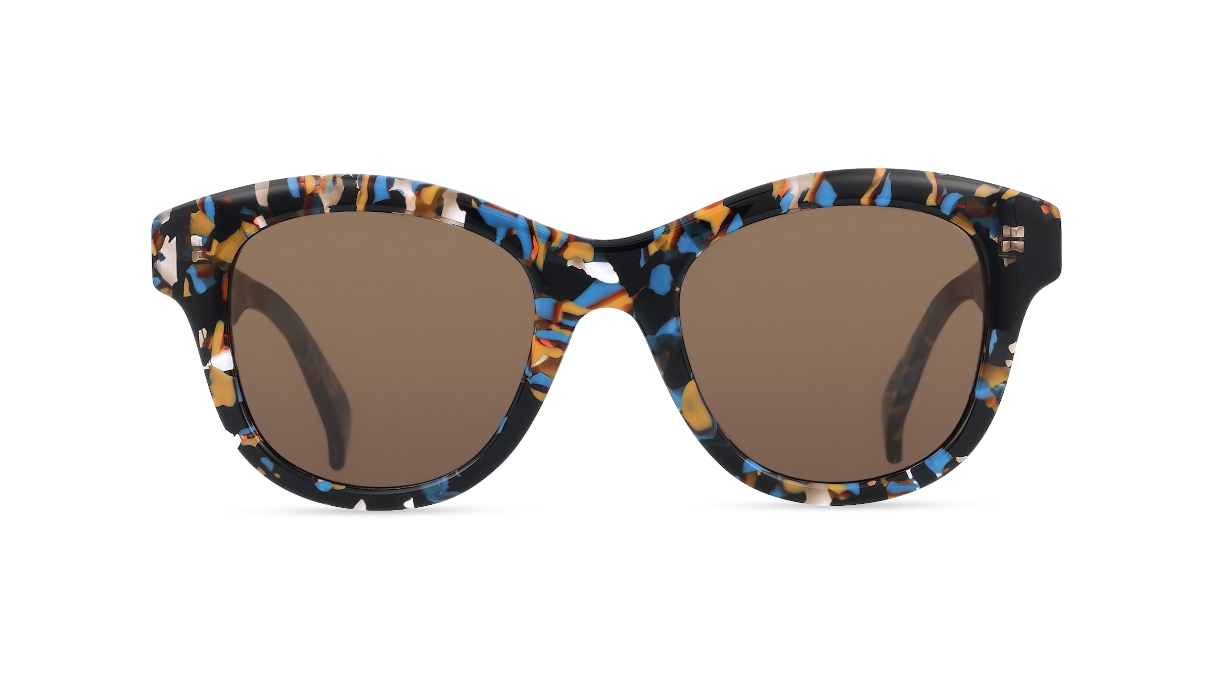 Kenzo KZ40152I Damen-Sonnenbrille Vollrand Panto Kunststoff-Gestell, schwarz