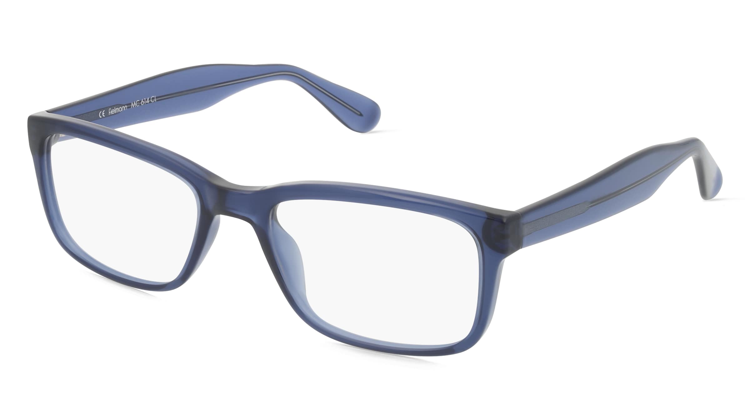 Fielmann MC 614 CL Herren-Brille inkl. Gläser Vollrand Quadratisch Propionat-Gestell 52/20/145, Blau