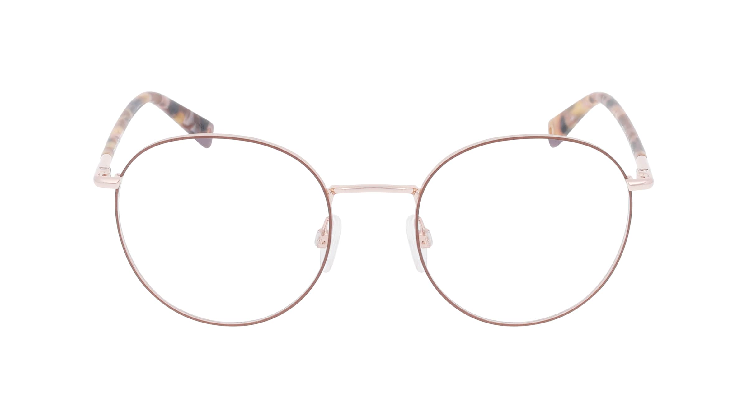 BRENDEL eyewear 902441 Damen-Brille inkl. Gläser Vollrand Rund Metall-Gestell 52mm/20mm/145mm, braun