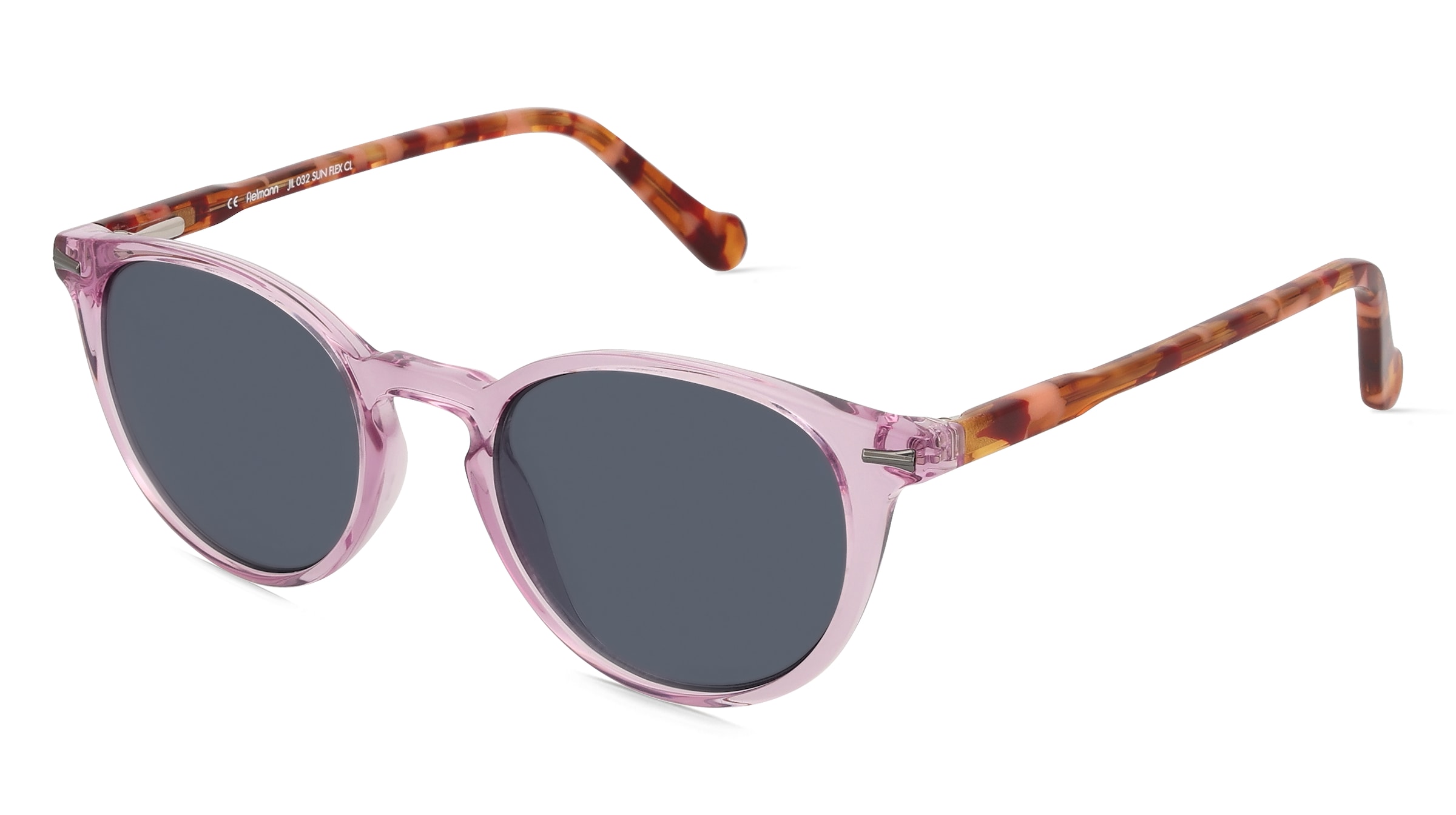Fielmann JIL 032 SUN FLEX CL Jugend-Sonnenbrille Vollrand Panto Acetat Spritzguss-Gestell, Lila