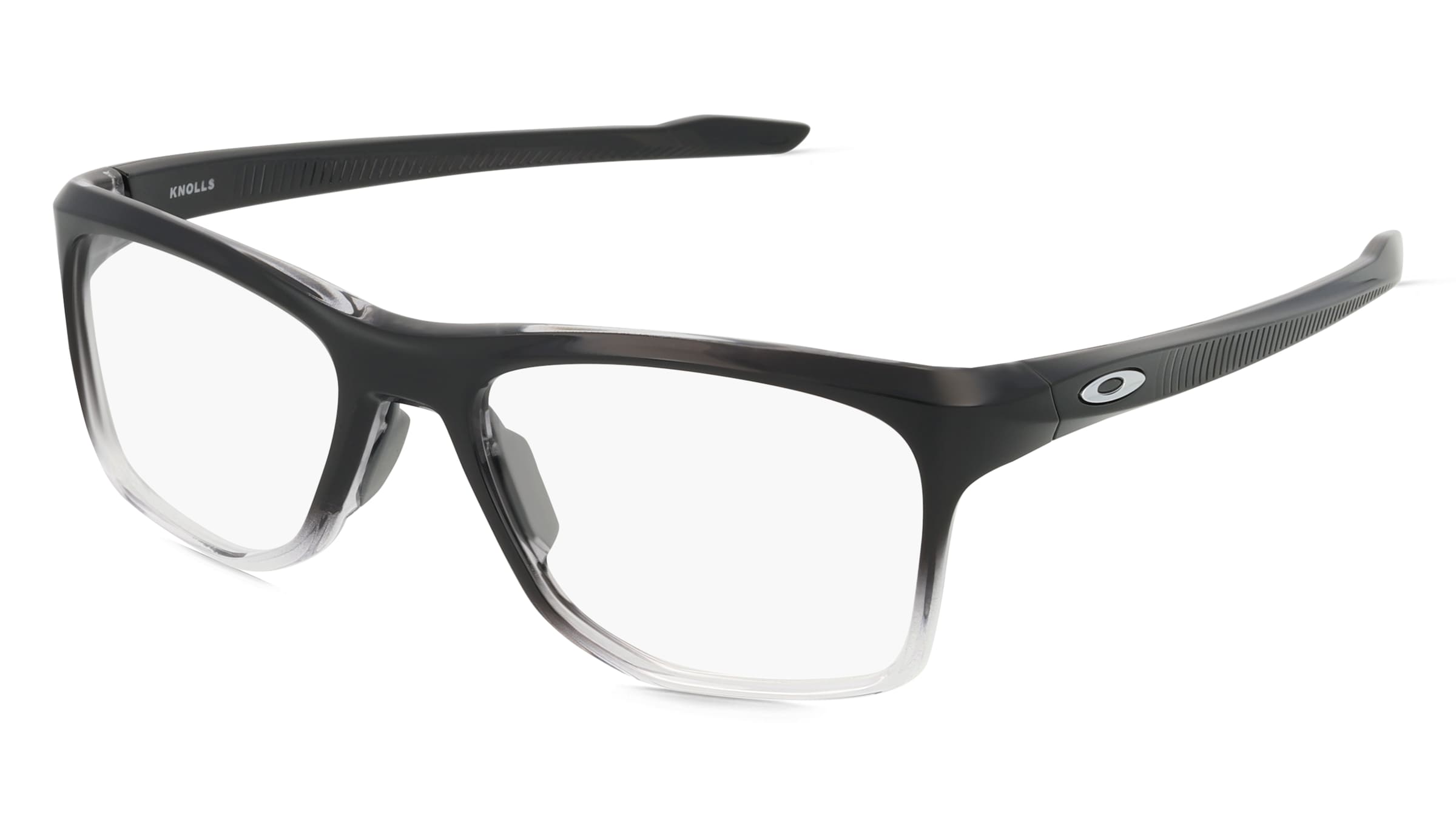 Oakley OX8144 KNOLLS Herren-Brille inkl. Gläser Vollrand Quadratisch Kunststoff-Gestell 55/18/143, Schwarz