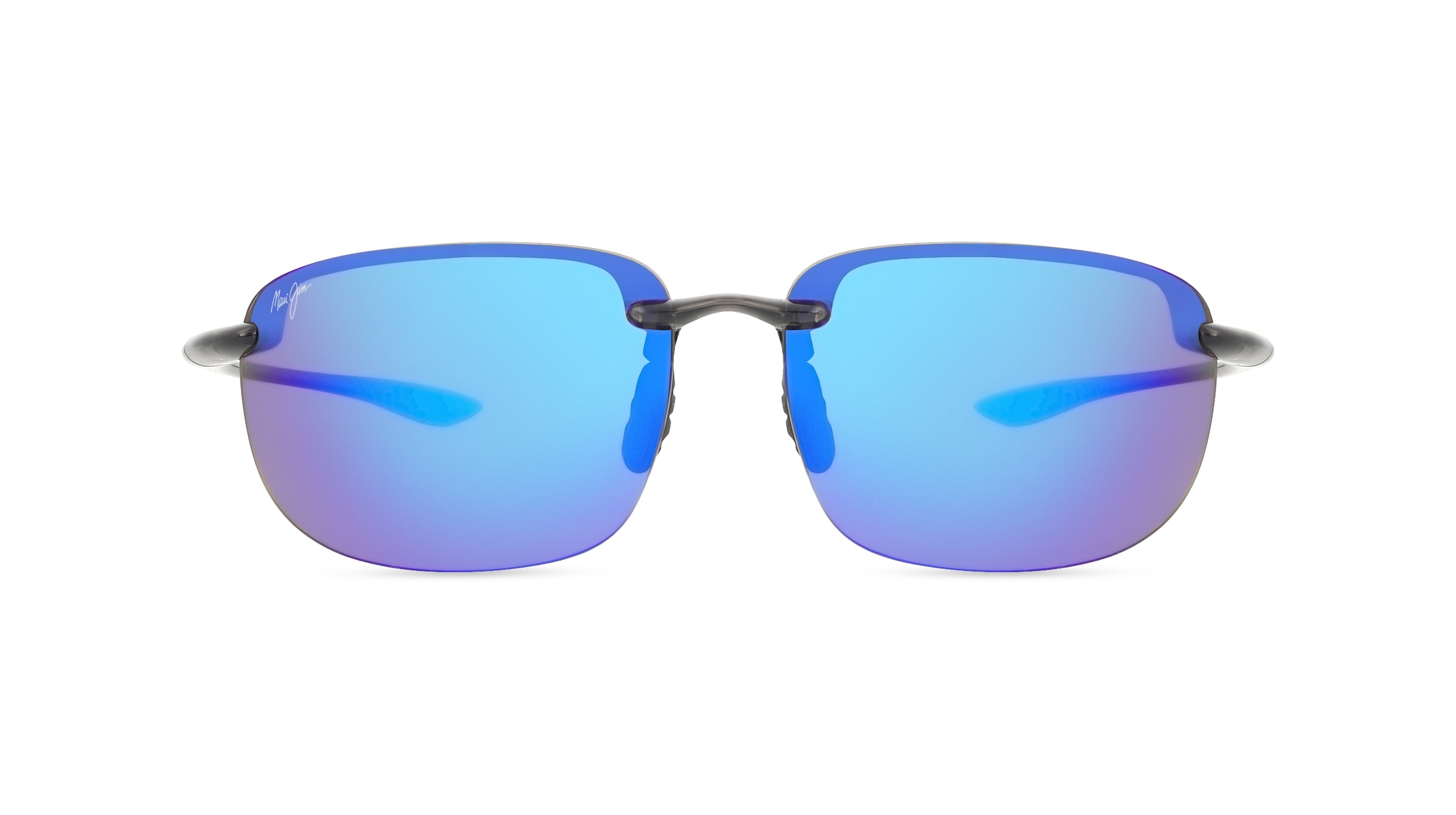 Maui Jim MJ0456S Hookipa Xlarge Unisex-Sonnenbrille Randlos Eckig Kunststoff-Gestell, grau