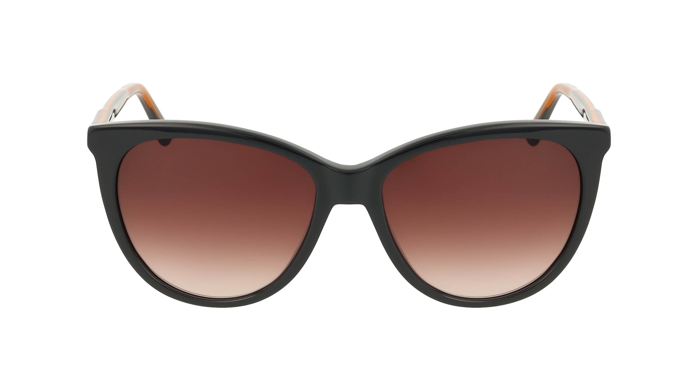 Calvin Klein CK25508SN Damen-Sonnenbrille Vollrand Butterfly Acetat-Gestell, schwarz