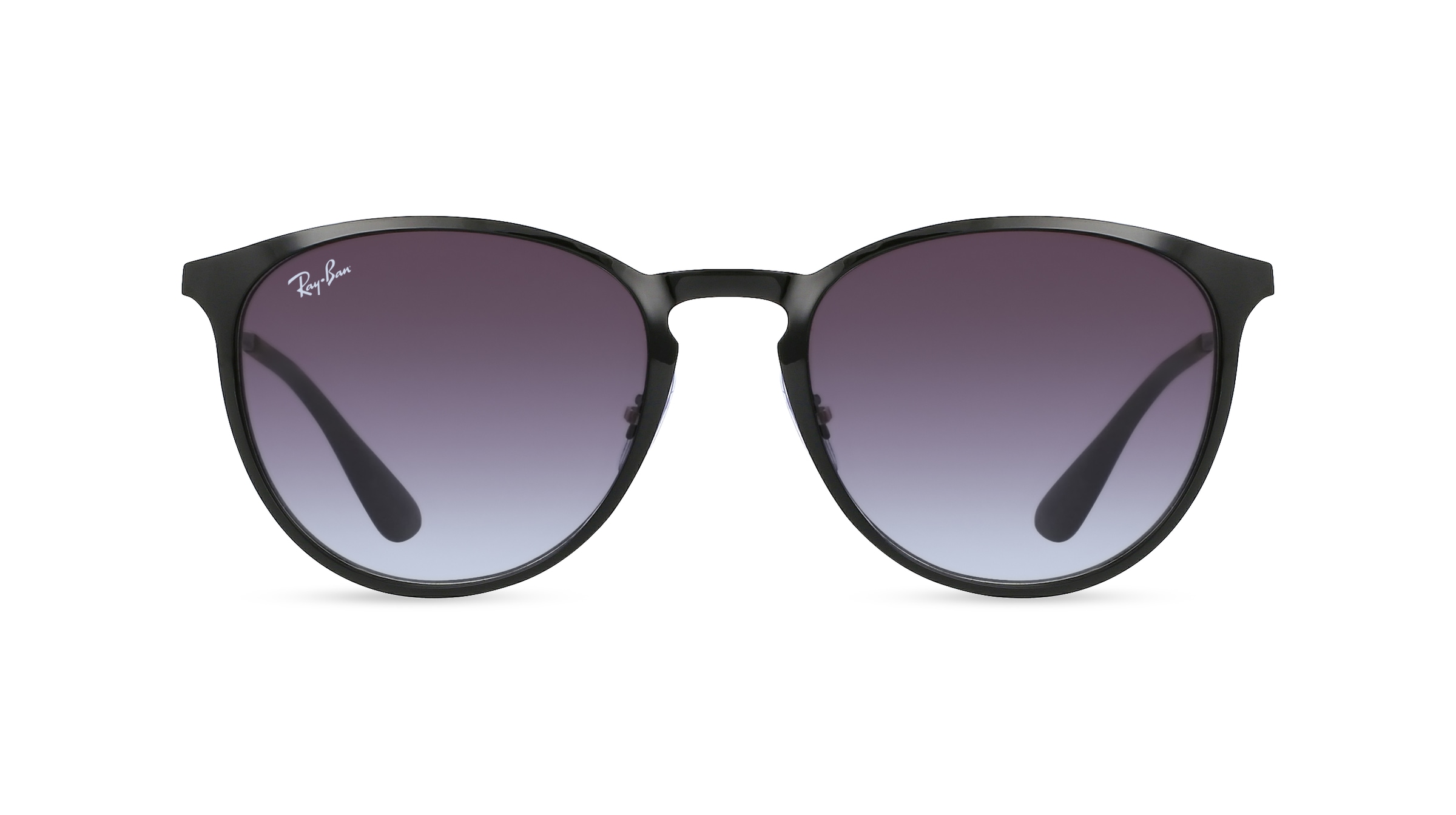 Ray-Ban RB 3539 ERIKA METAL Damen-Sonnenbrille Vollrand Panto Metall-Gestell, schwarz