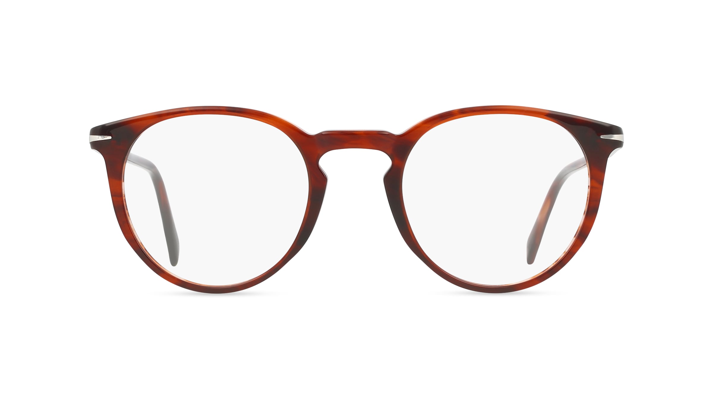David Beckham DB 1139 Herren-Brille inkl. Gläser Vollrand Panto Acetat-Gestell 49/22/150, braun