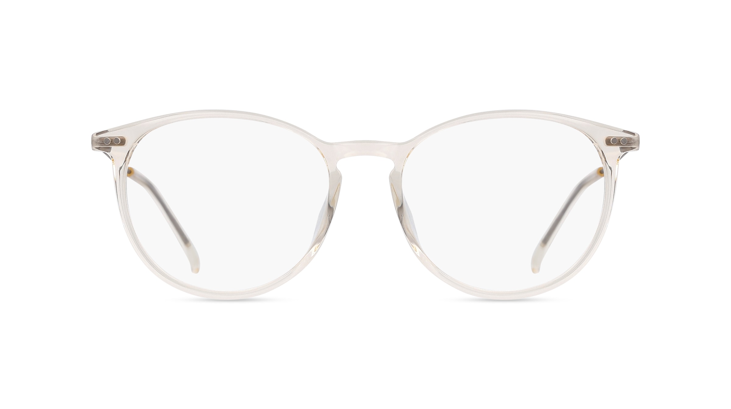 Fielmann MI 052 FLEX CL Unisex-Brille inkl. Gläser Vollrand Panto Acetat-Gestell 51mm/17mm/145mm, Beige