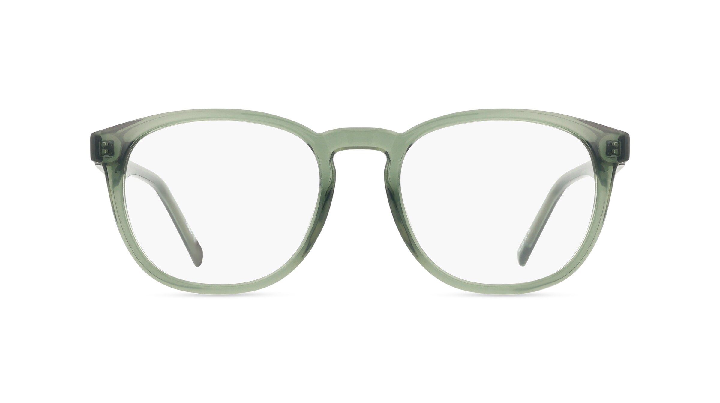 Hugo HG 1360 Herren-Brille inkl. Gläser Vollrand Panto Kunststoff-Gestell 42mm/20mm/145mm, grün