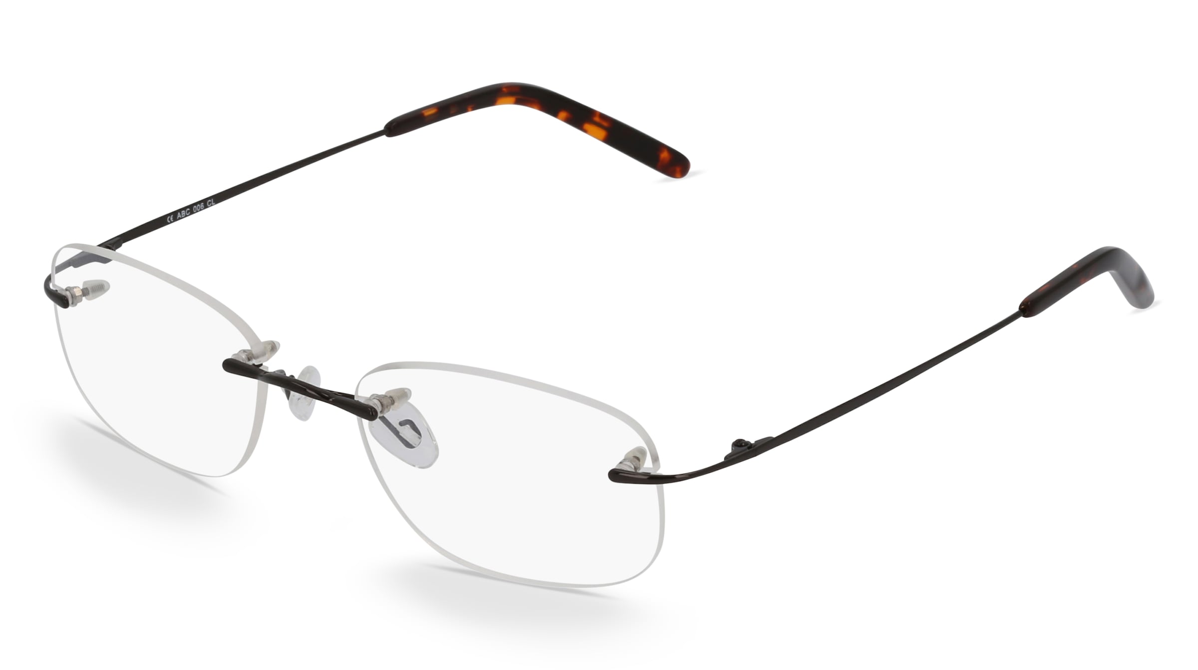 Fielmann ABC 006 CL Herren-Brille inkl. Gläser Randlos Quadratisch Edelstahl-Gestell 51/19/140, Grau