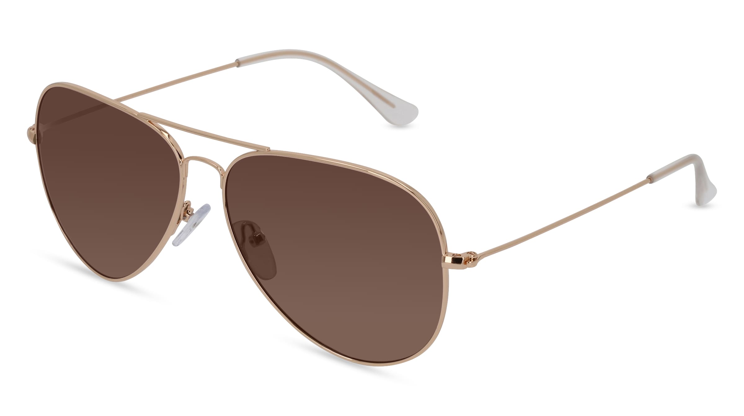 Fielmann BD 277 SUN CL Unisex-Sonnenbrille Vollrand Pilot Edelstahl-Gestell, Gold