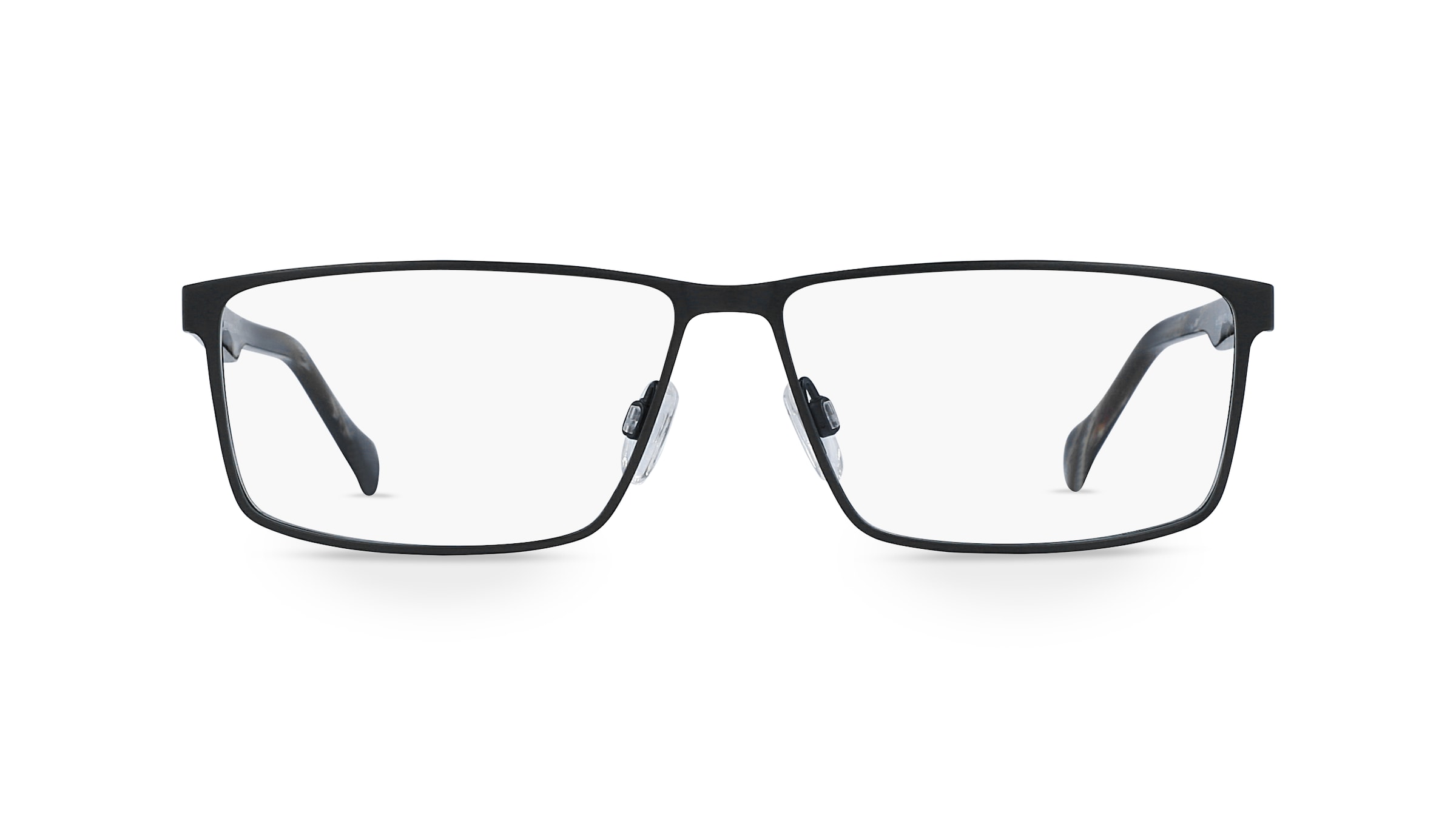 Fielmann 2180 FLEX CL Herren-Brille inkl. Gläser Vollrand Eckig Titan-Gestell 60mm/13mm/140mm, schwarz