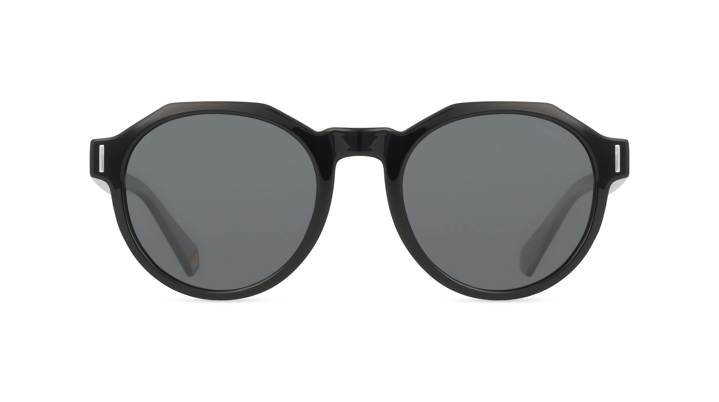 Polaroid PLD 6207/S Unisex-Sonnenbrille Vollrand Achteckig Kunststoff-Gestell, schwarz